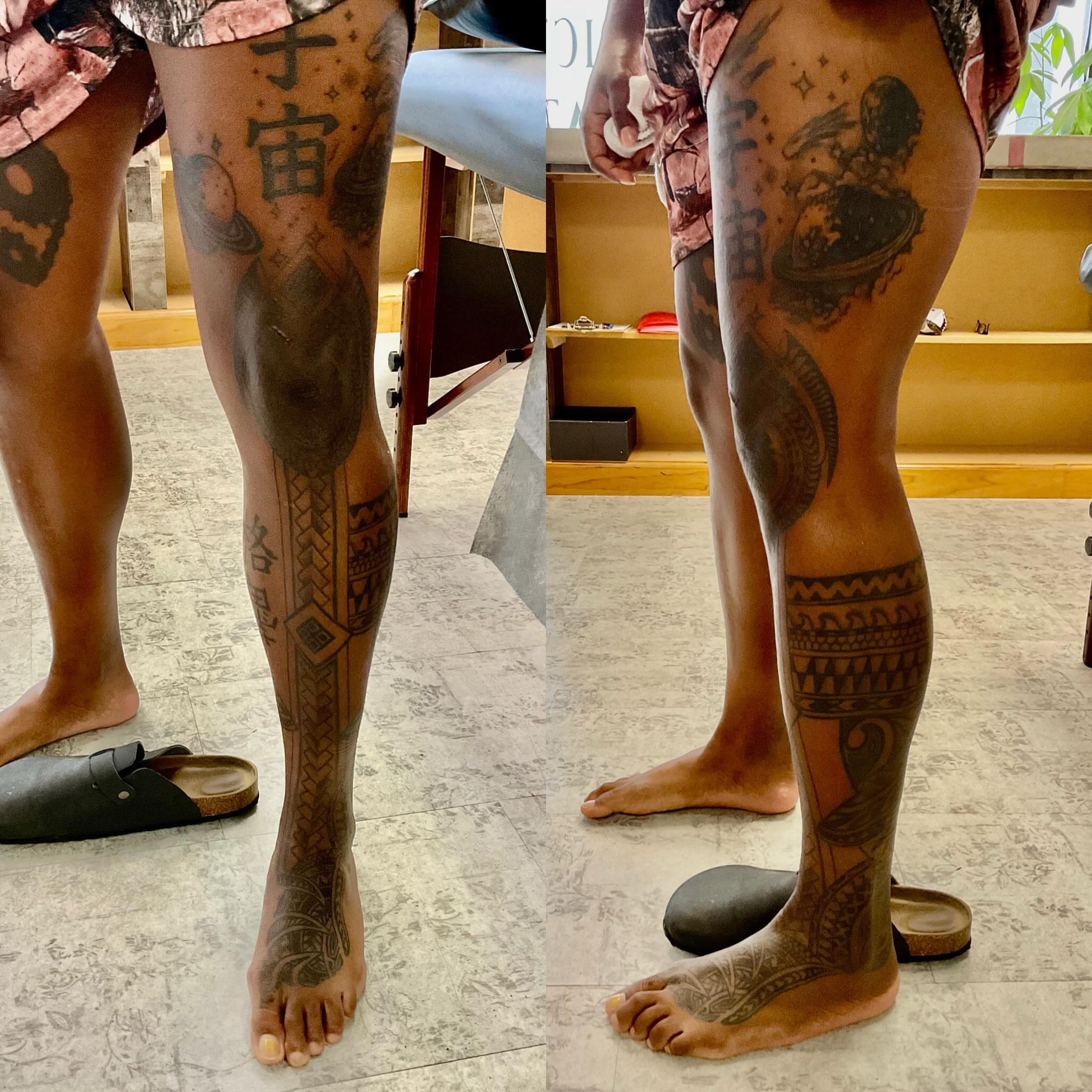 Tattoo by @permanentpicturestattoo โ black_and_grey, geometric