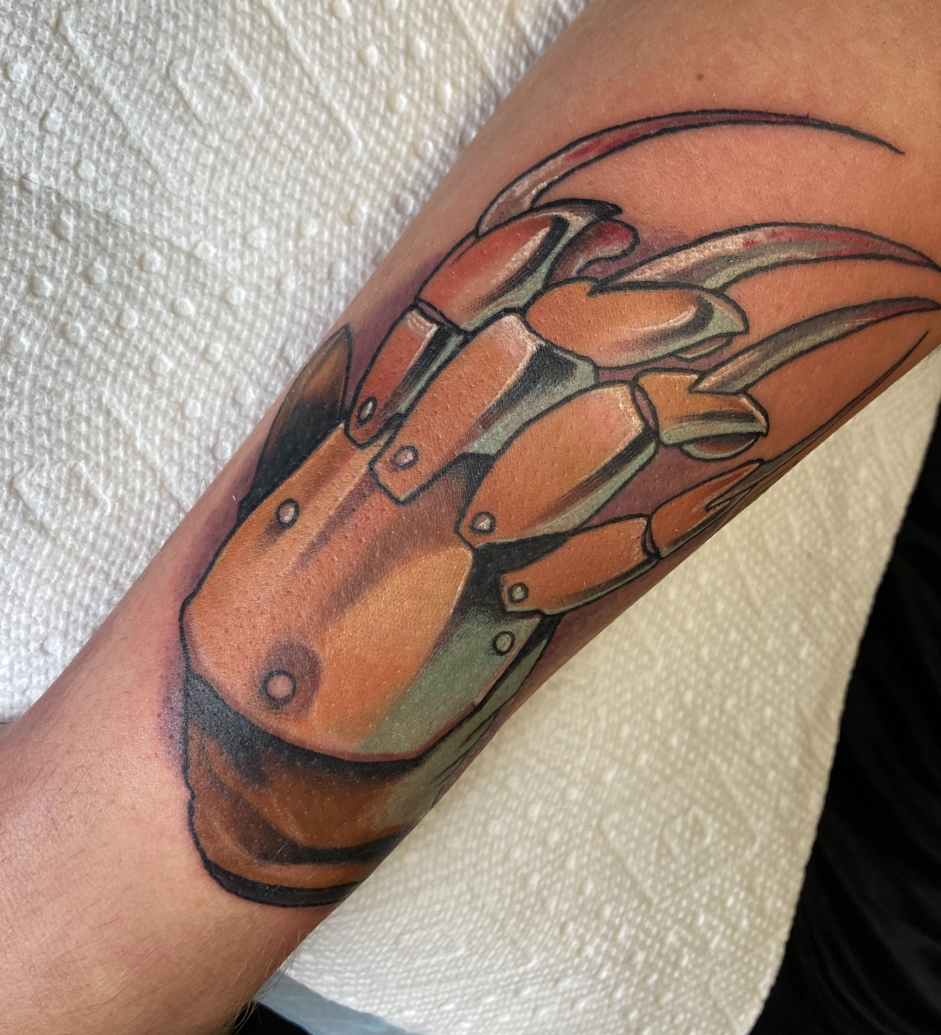 Robotic claw realism tattoo on the forearm by Eathan Hale-(East TN) Newschool Tattoo Artist