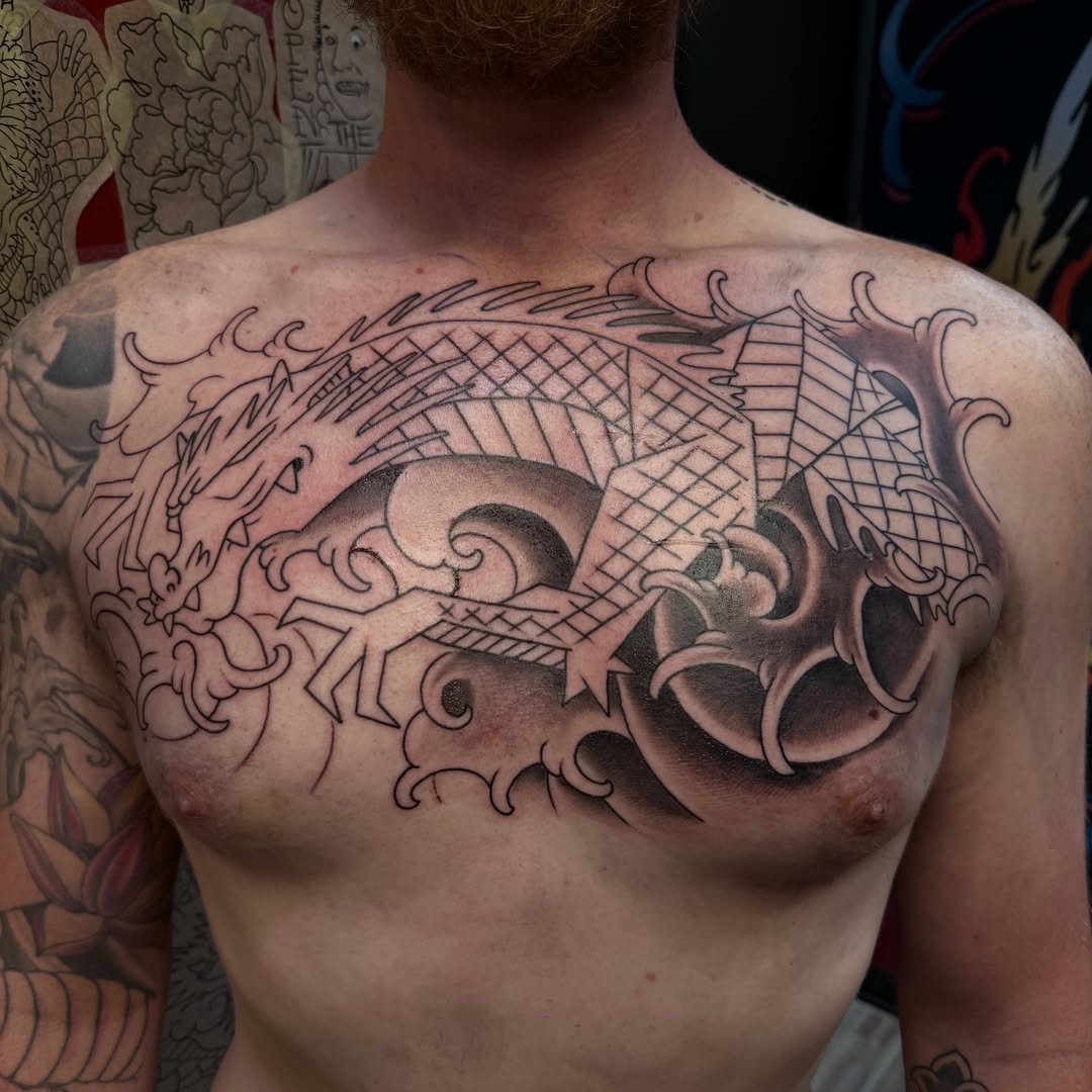 Tattoo by @taintidtats — black_and_grey