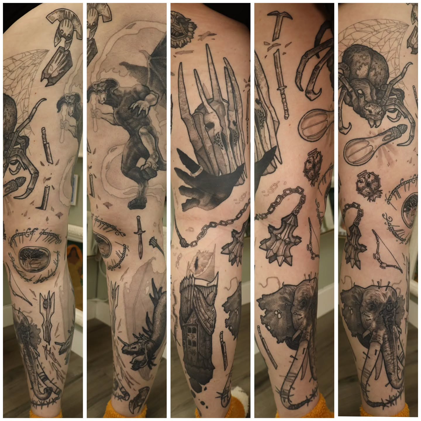 Tattoo by @catsclawtattoo — black_and_grey
