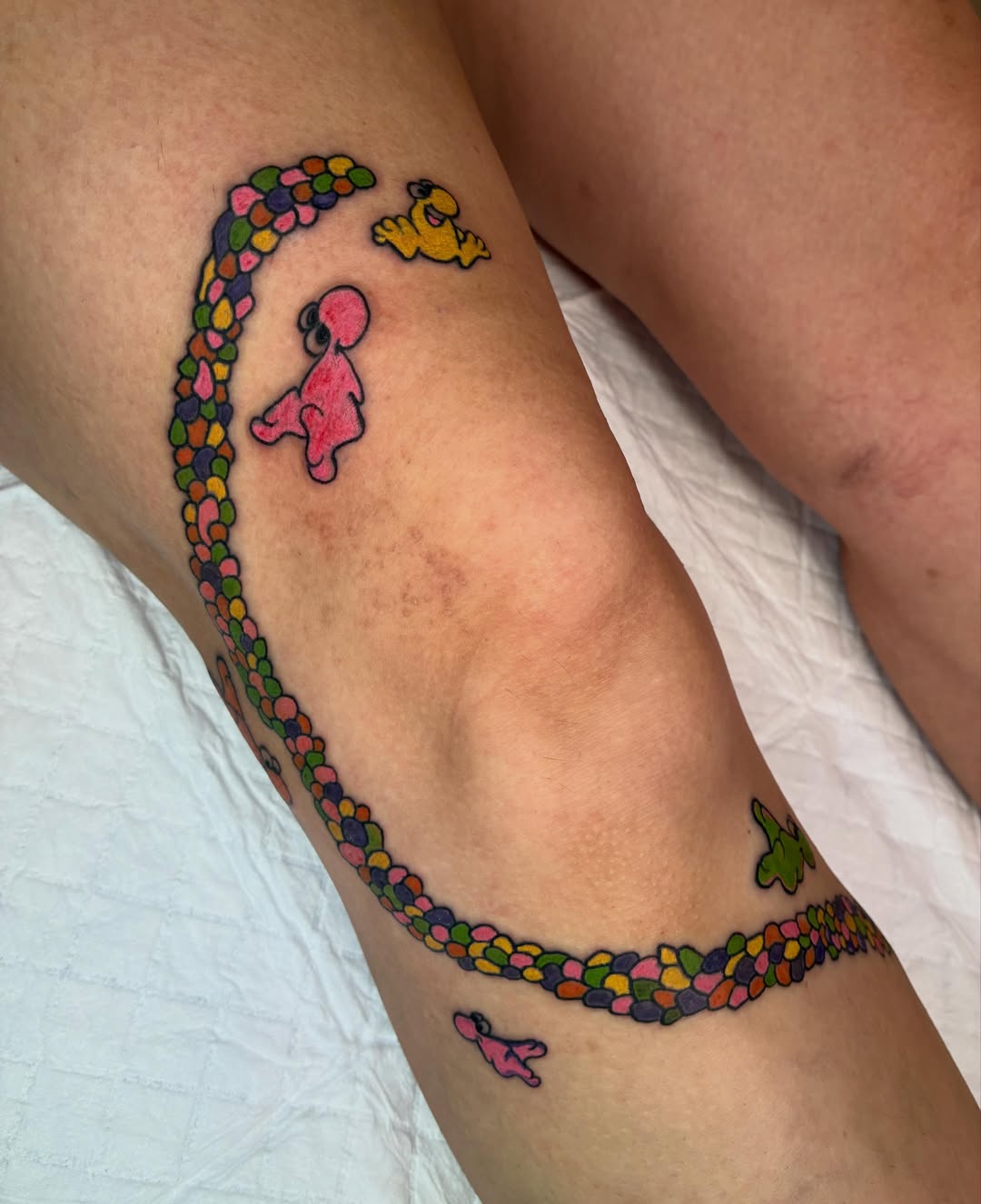 Tattoo by @marzxink — dotwork