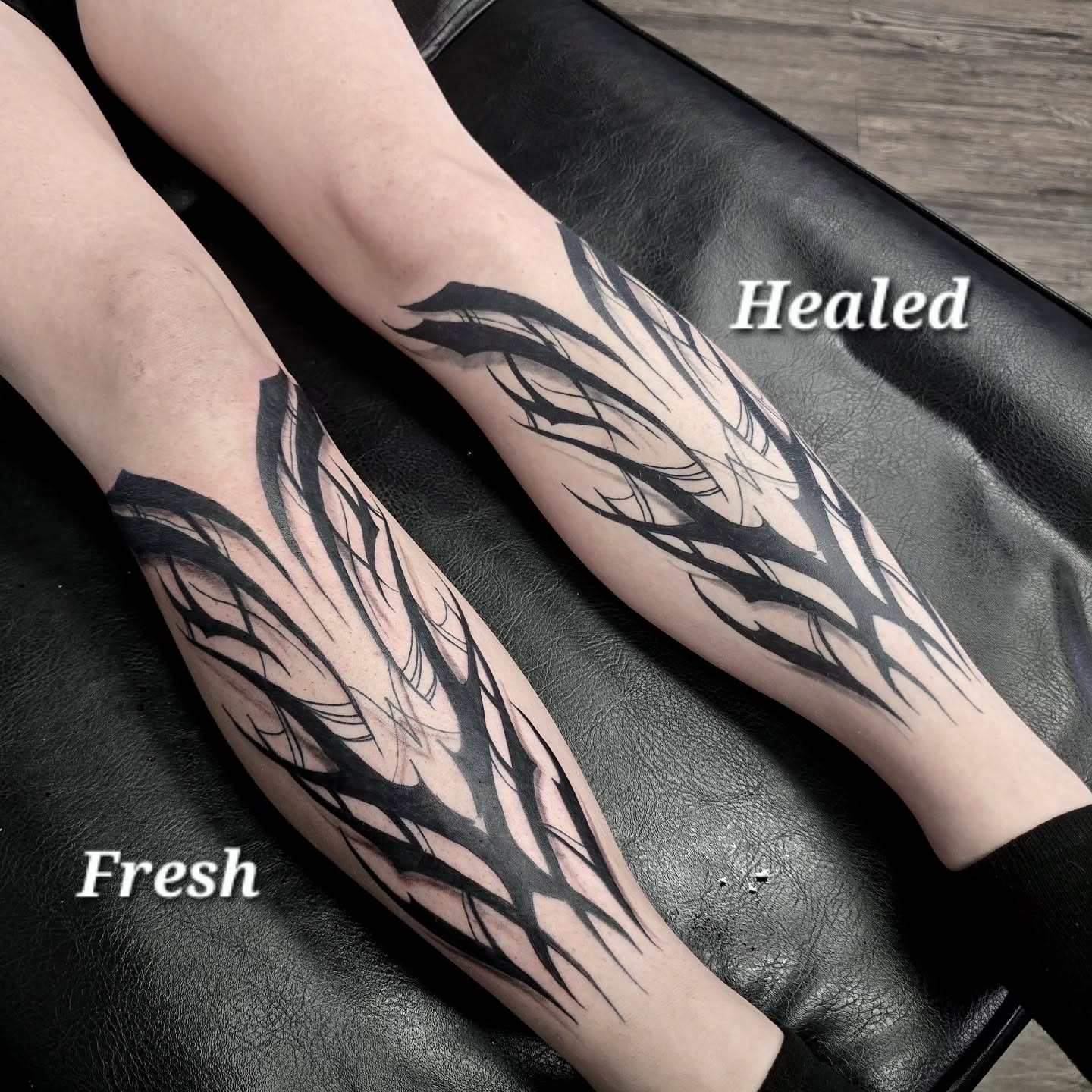 Tattoo by @dark_altar_tattoo — black_and_grey