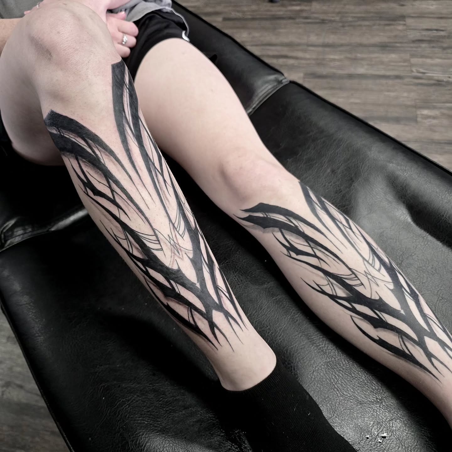 Tattoo by @dark_altar_tattoo — black_and_grey