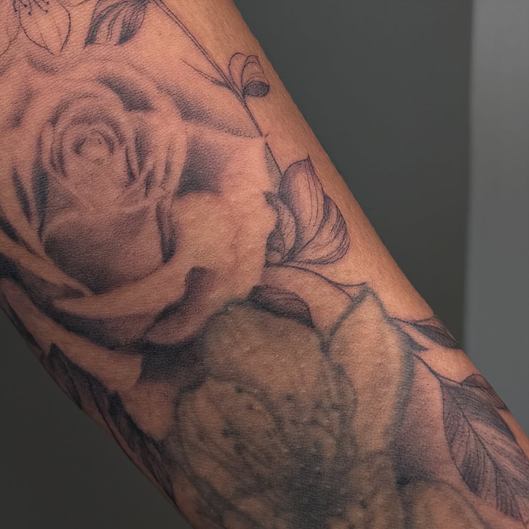 Tattoo by @inkbysana — black_and_grey