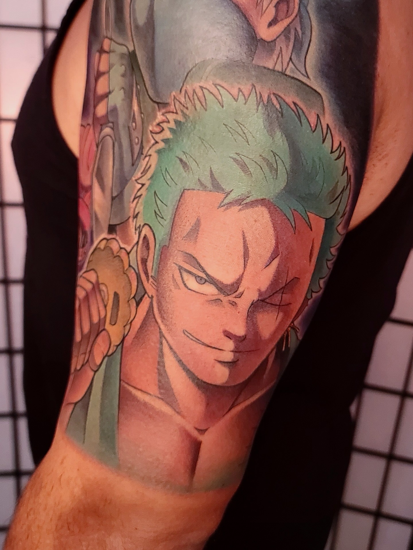Tattoo by @scarpo — anime