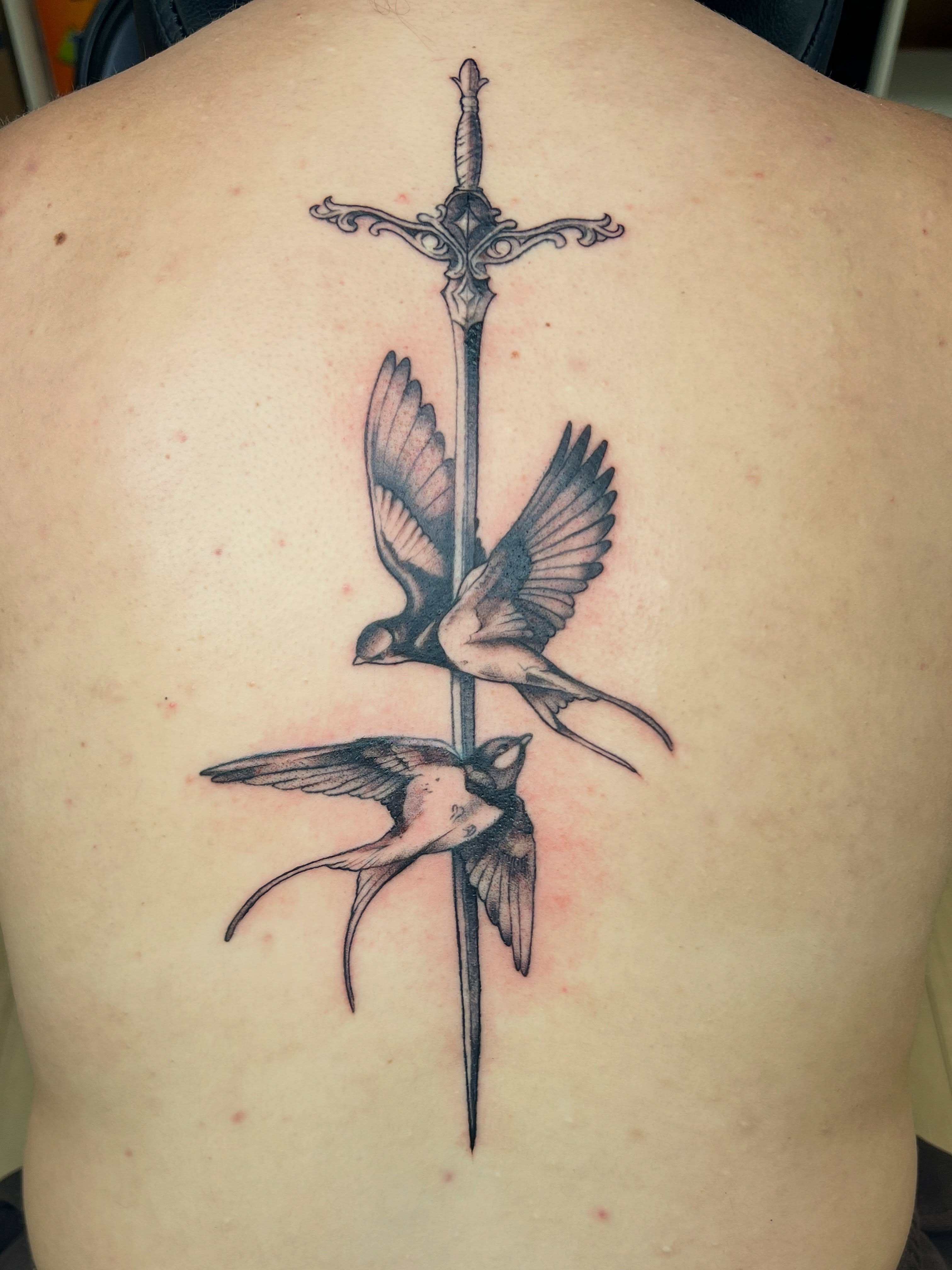 Tattoo by @divagirl_superstar — black_and_grey