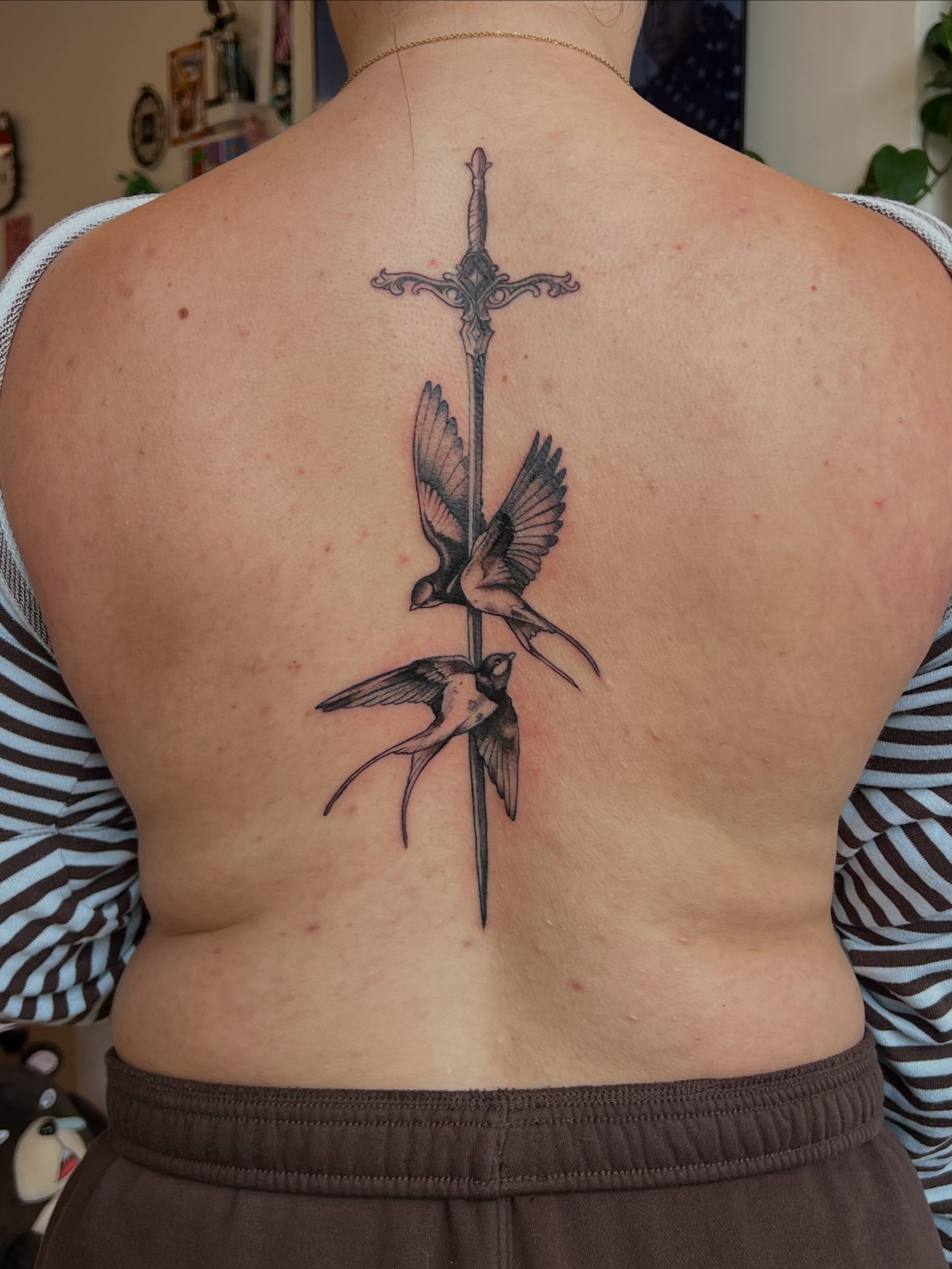 Tattoo by @divagirl_superstar — black_and_grey