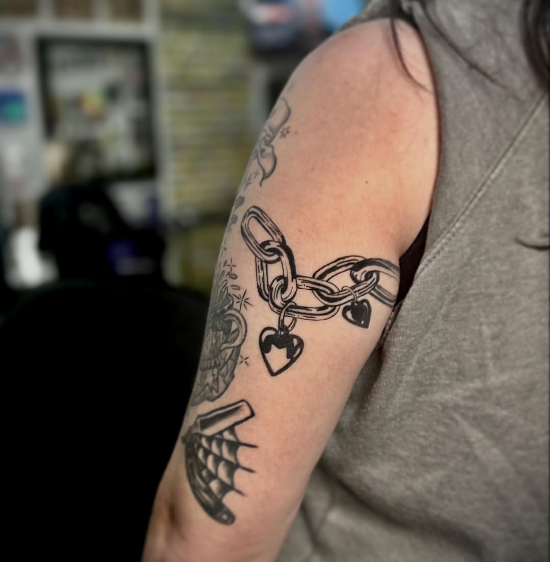 Tattoo by @hannah_thehammer_tattoos — black_and_grey