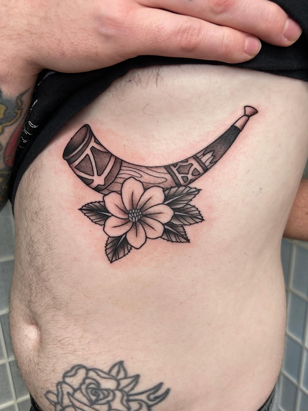 Tattoo by @dale.tattoos — american_traditional, black_and_grey