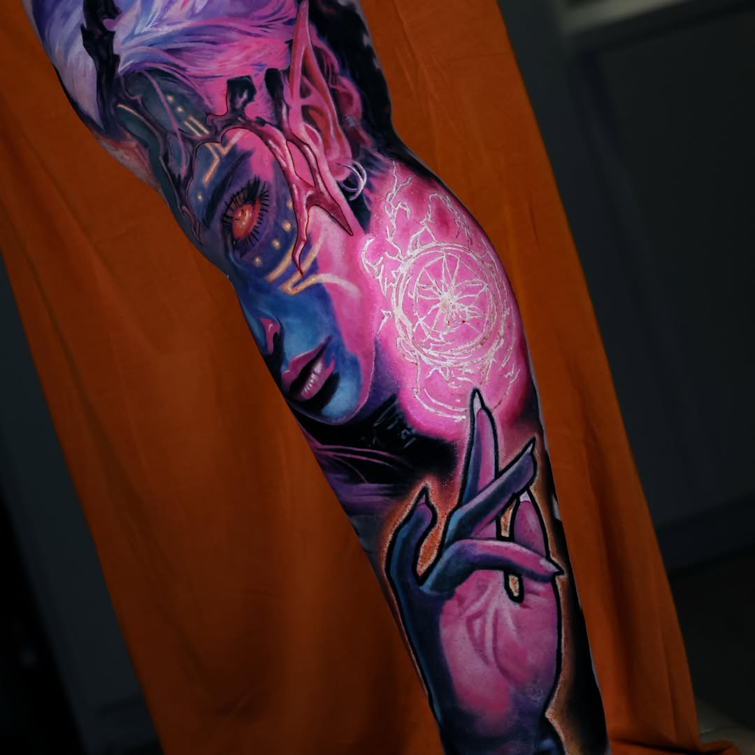 Tattoo by @xcalibertattoo — realism, dark_realism