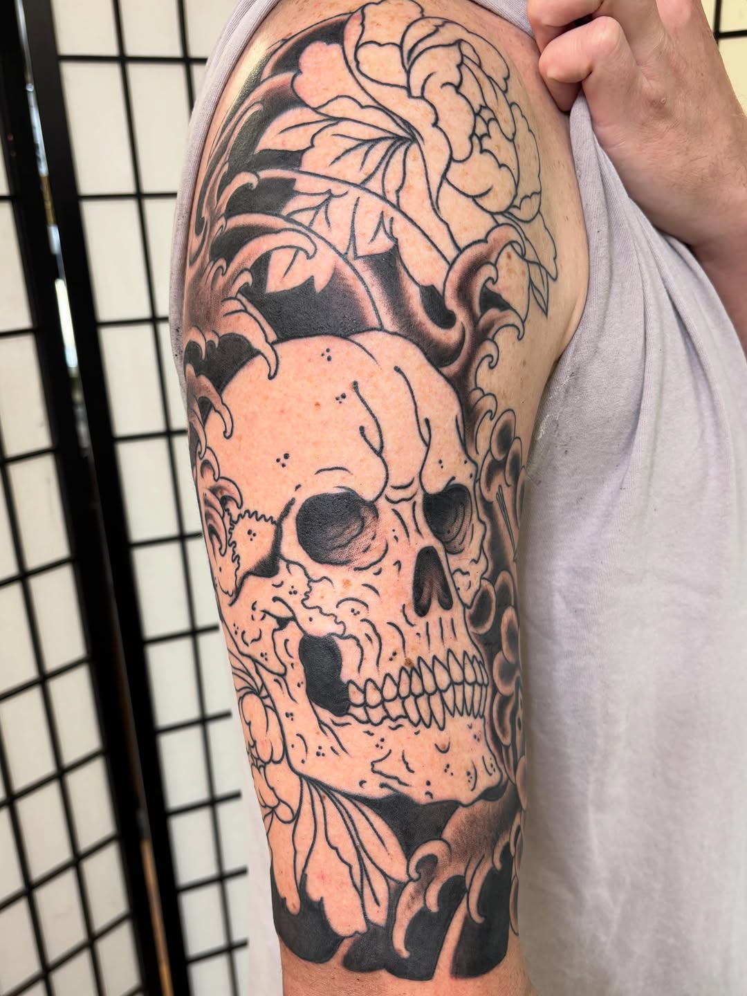 Tattoo by @mikedicheeko — japanese_irezumi, black_and_grey