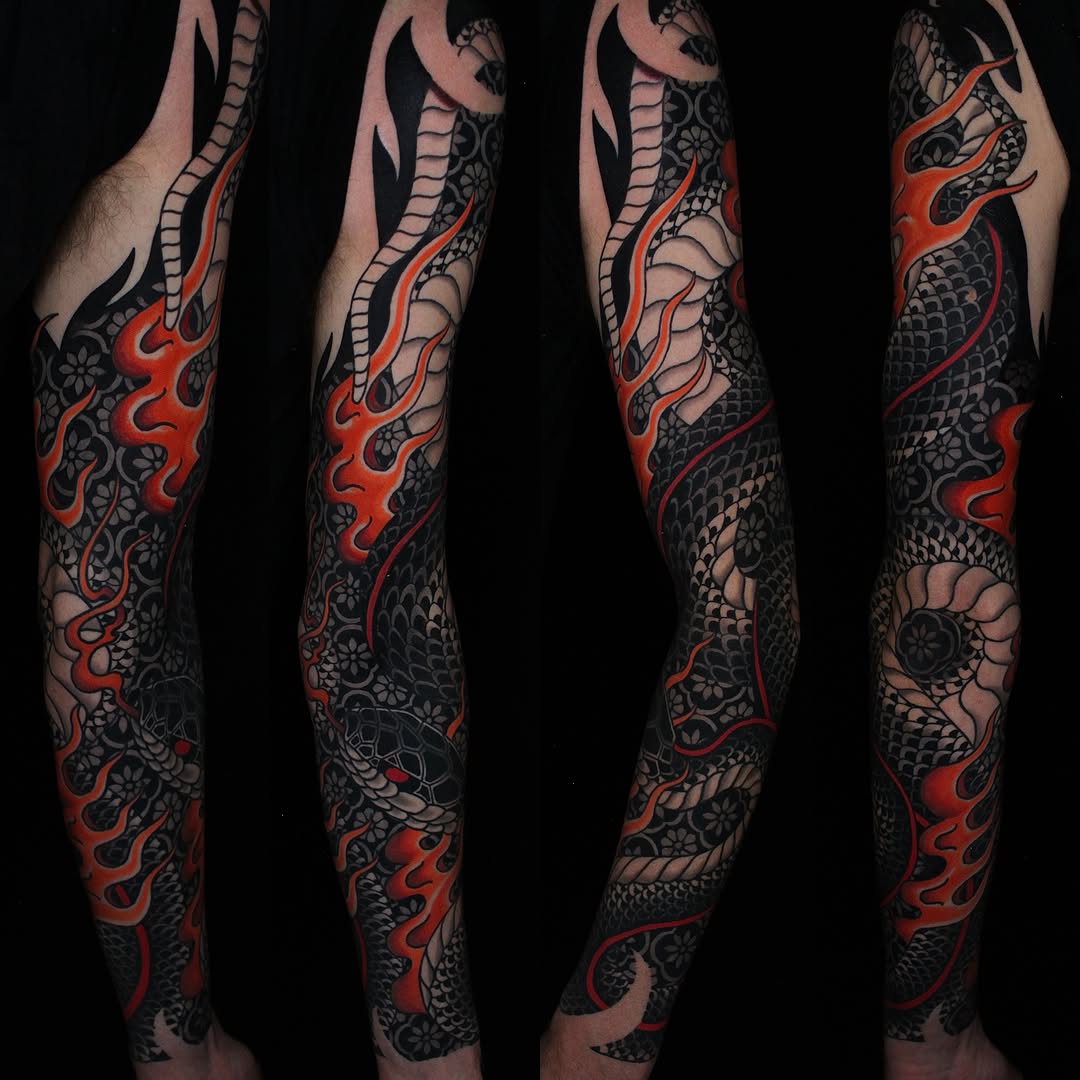 Tattoo by @dustinstemen โ japanese_irezumi