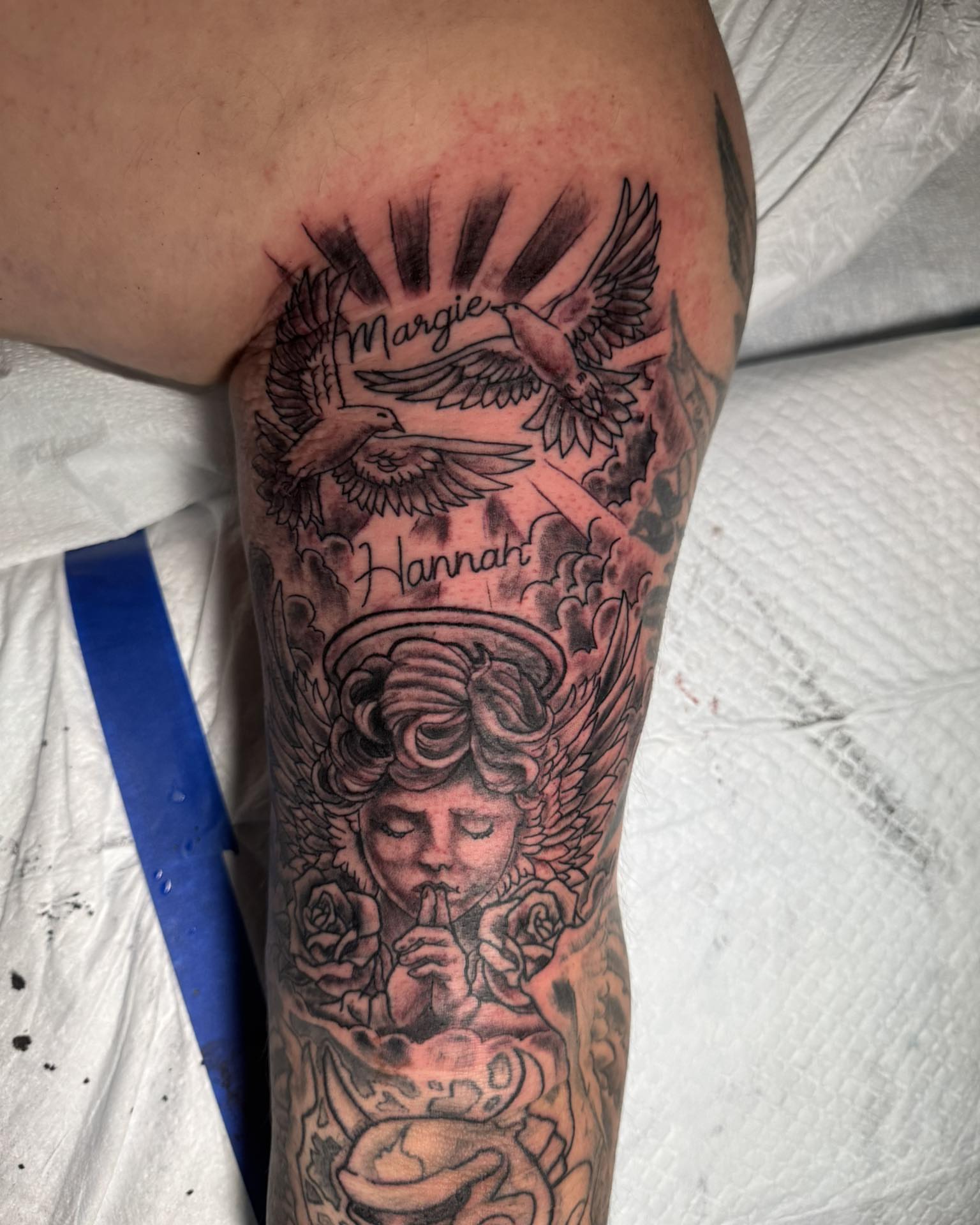 Tattoo by @catfishjimmytattoos — black_and_grey, realism