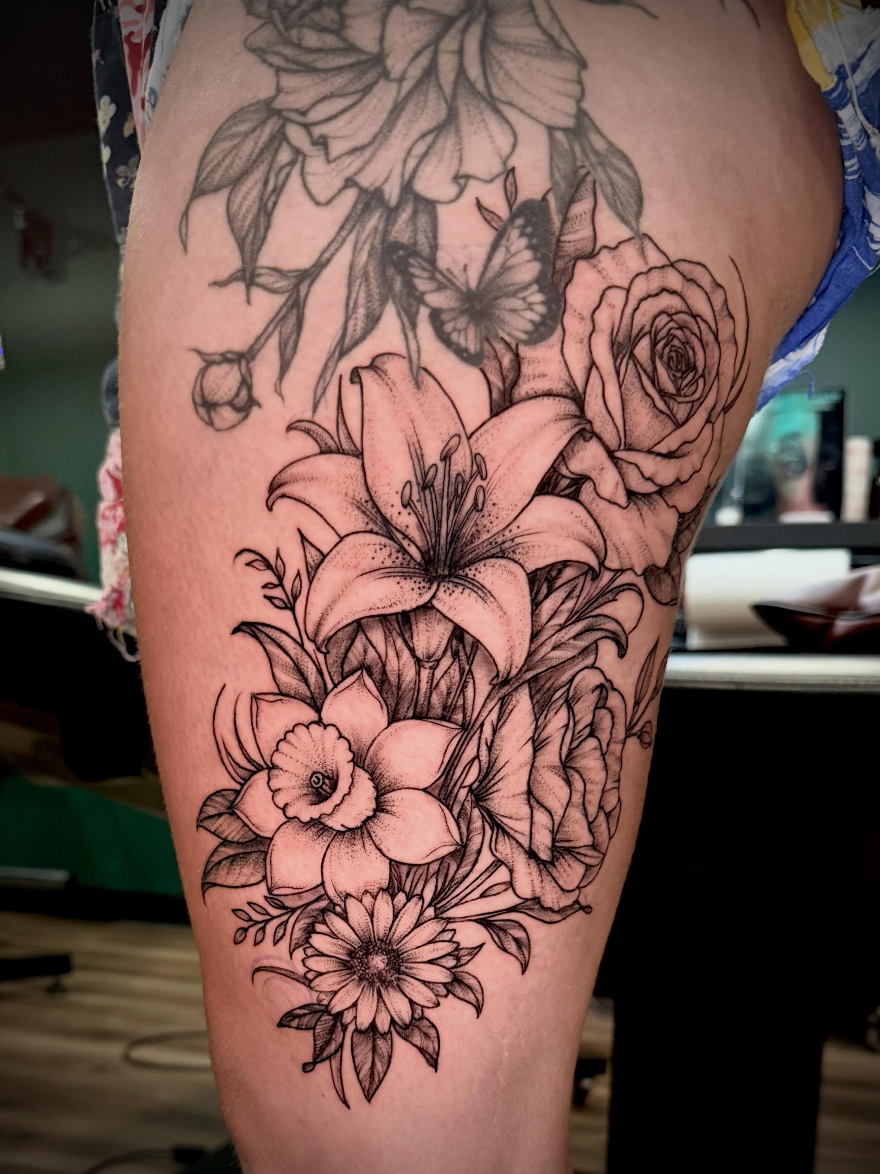 Tattoo by @dtf.tattoos — black_and_grey, realism
