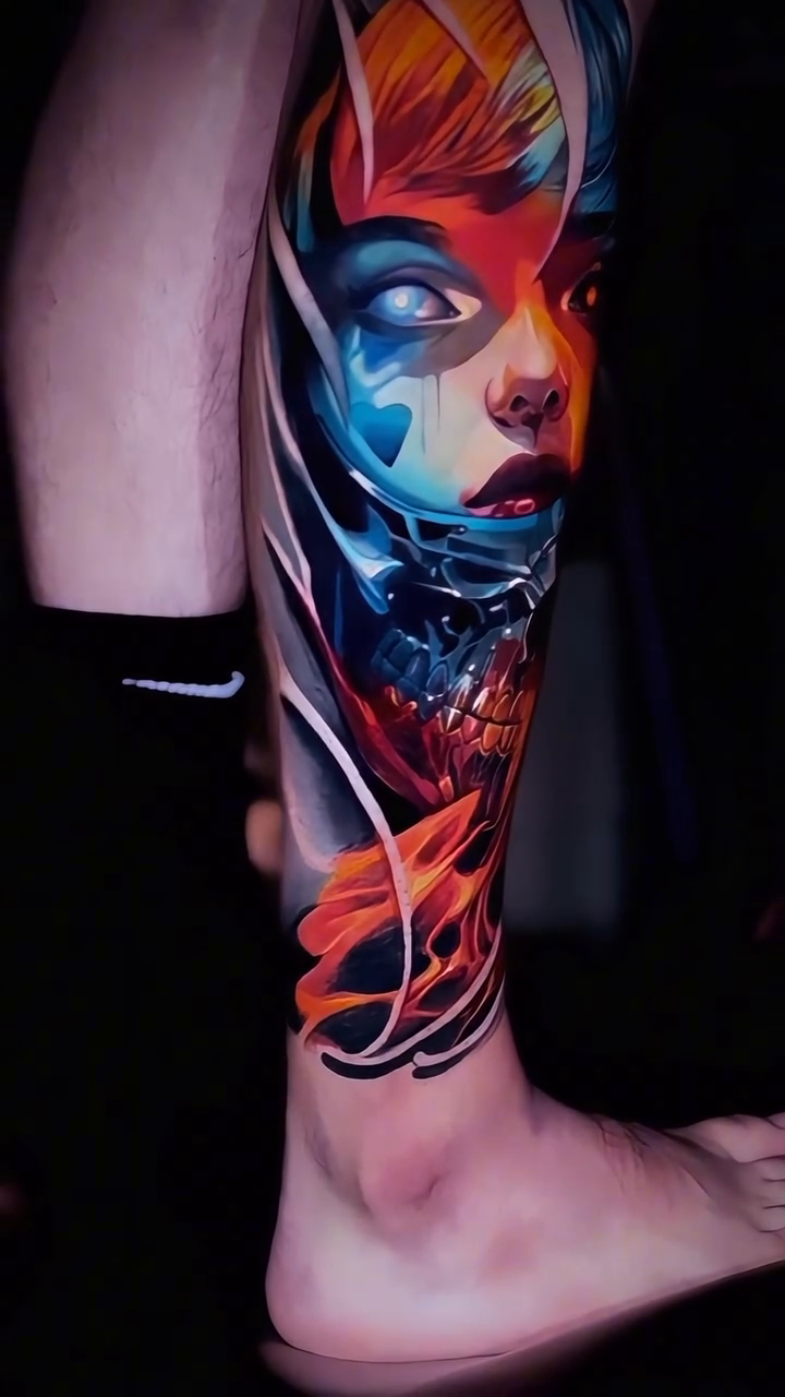 Tattoo by @sketchink08 — dark_realism, trash_polka