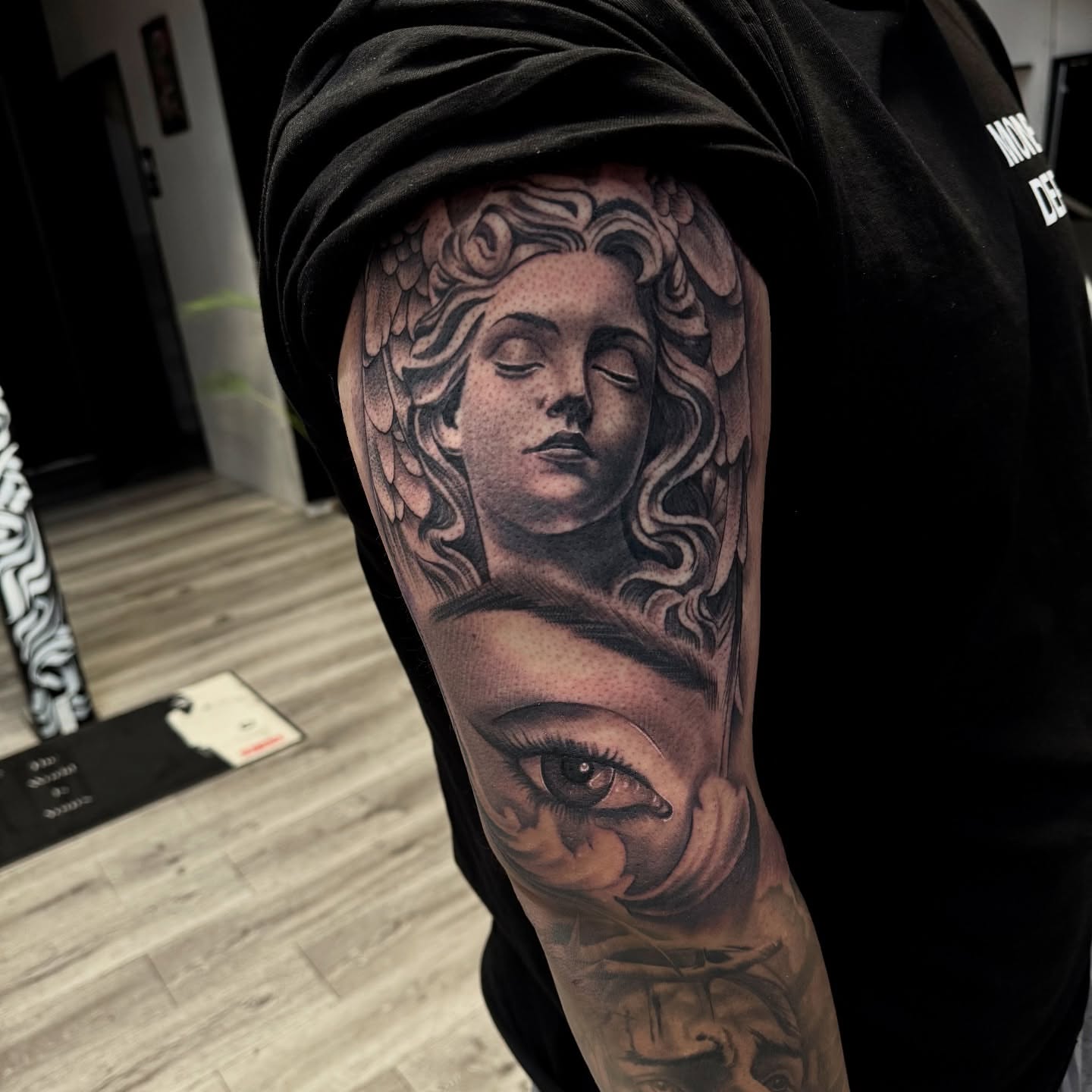 Tattoo by @solistattoos β realism, dotwork