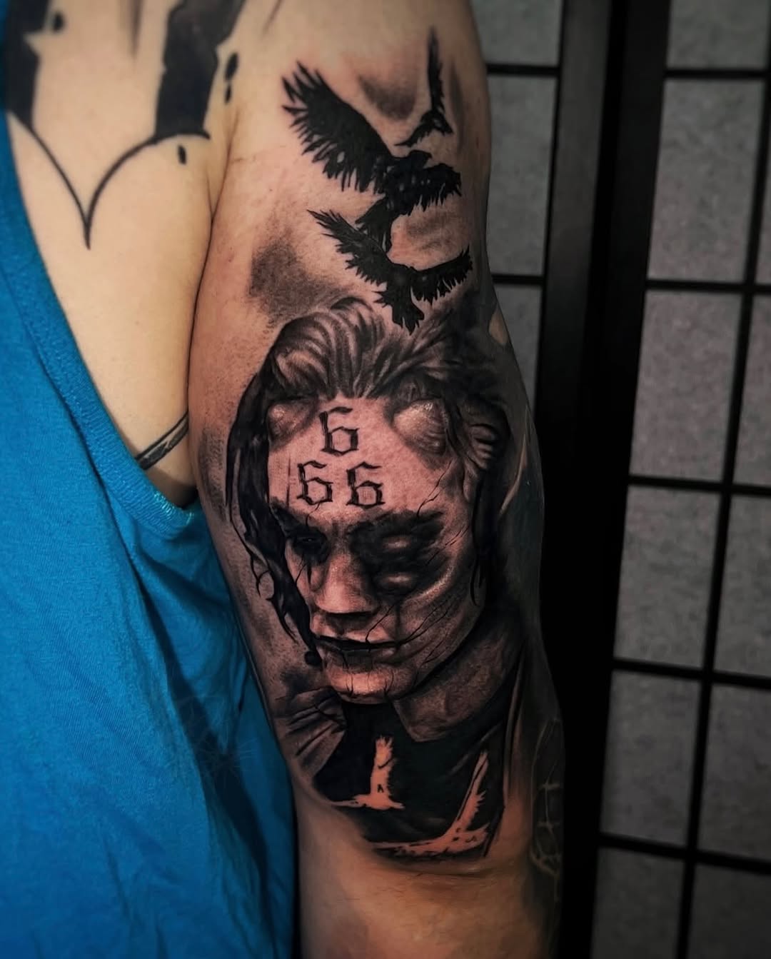 Tattoo by @snakesanddaggers — black_and_grey, realism