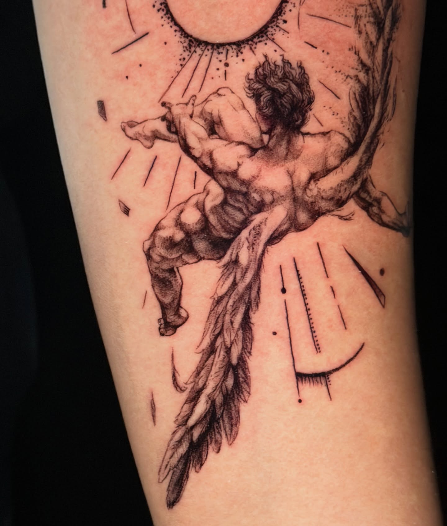 Tattoo by @sierrce — black_and_grey, realism