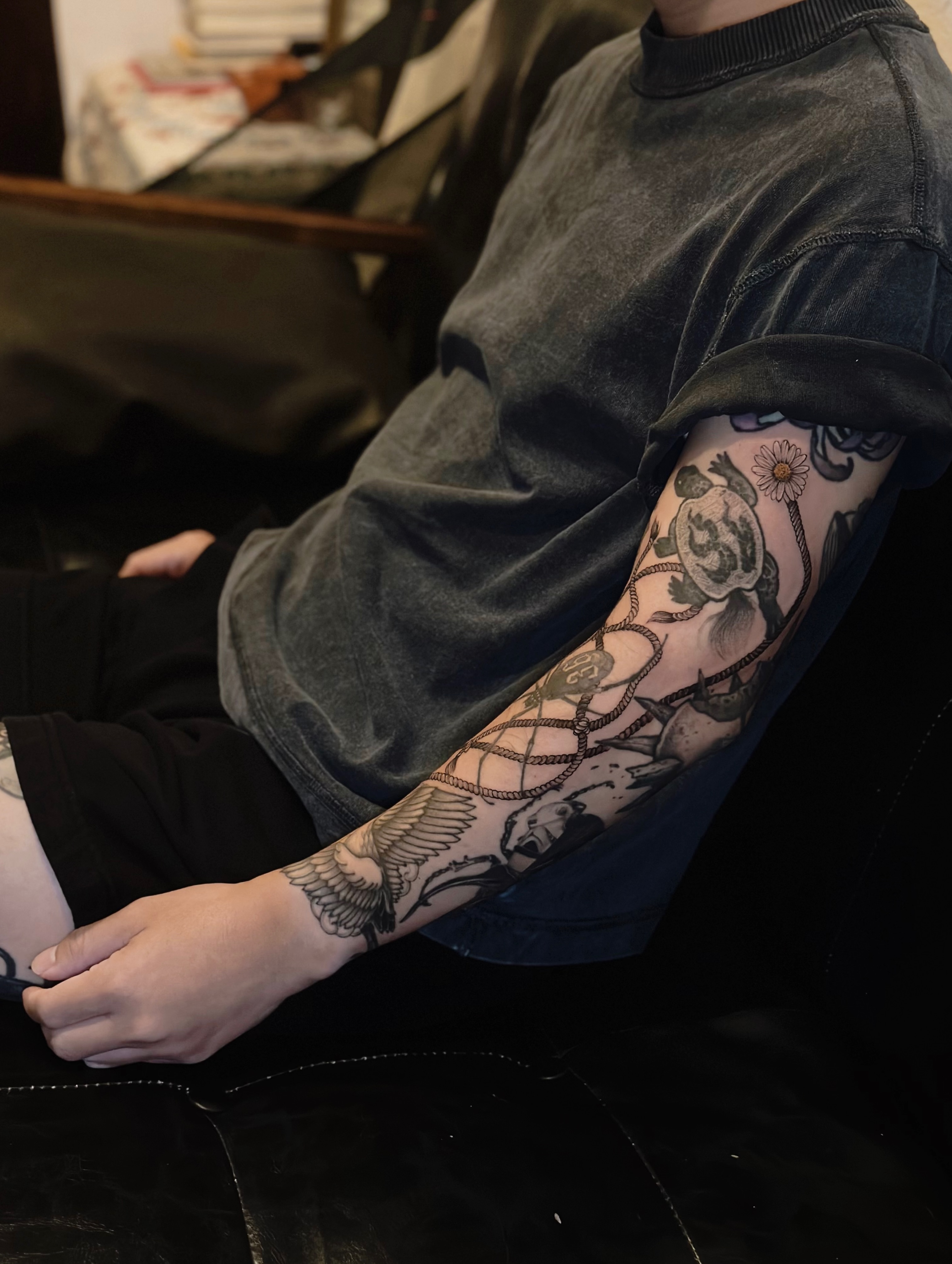 Tattoo by @noir_ink.tattookorat — black_and_grey