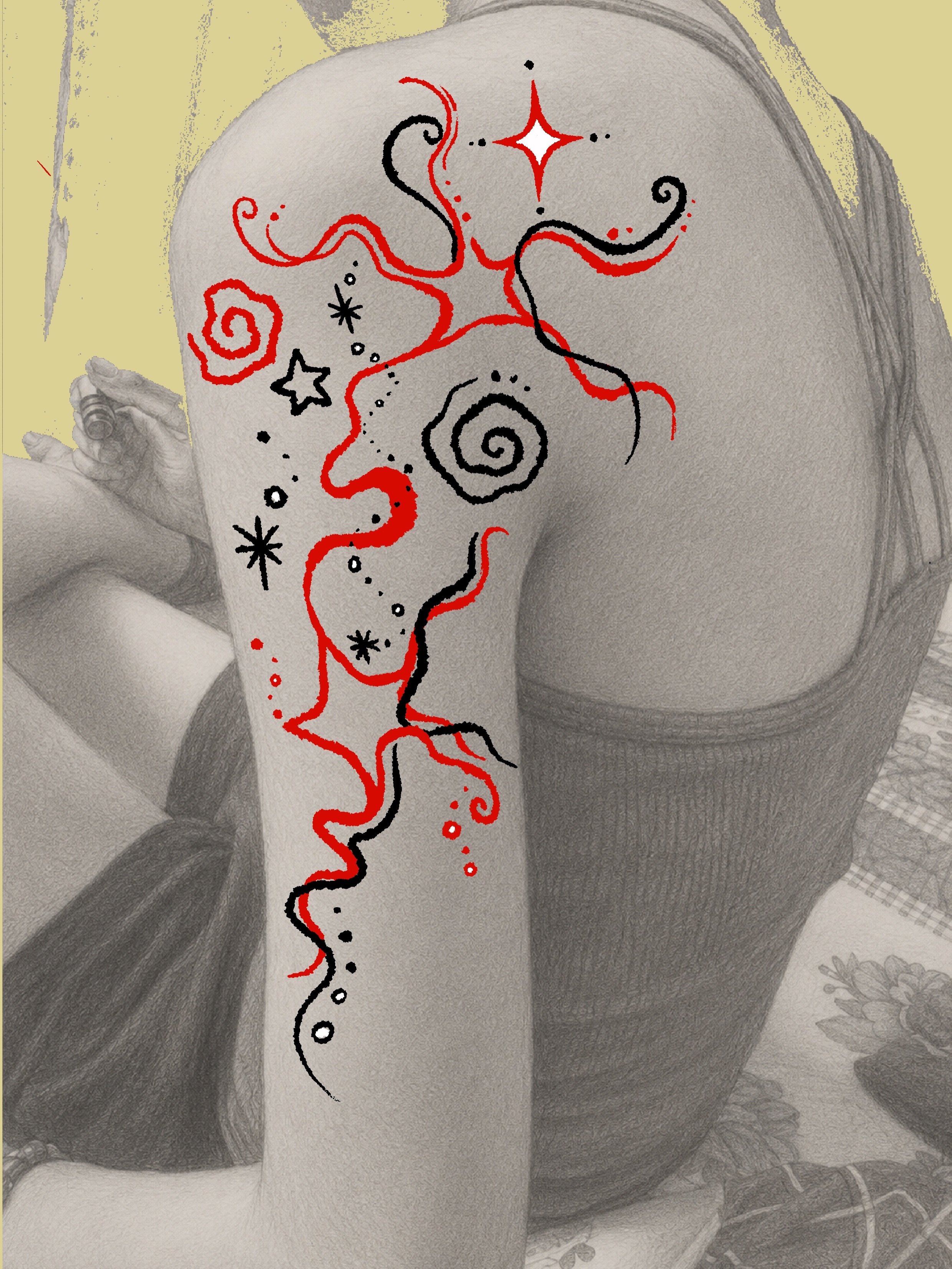 Tattoo by @pinking__tt — dotwork