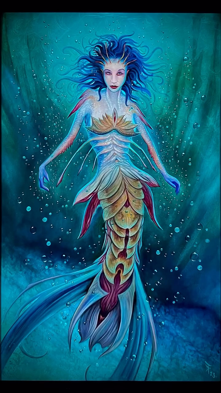 Mermaid realism tattoo by Daniel Fisher, Berlin, New Jersey