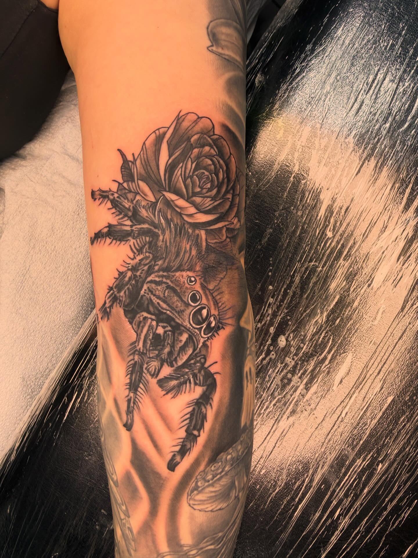 Tattoo by @frankdemao — black_and_grey, realism