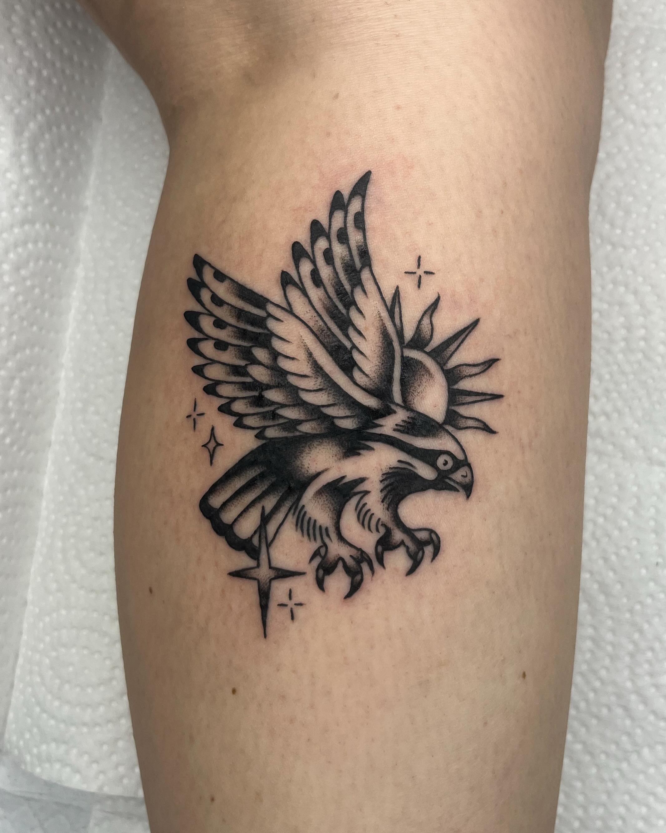 Tattoo by @ninarosatattoo — black_and_grey