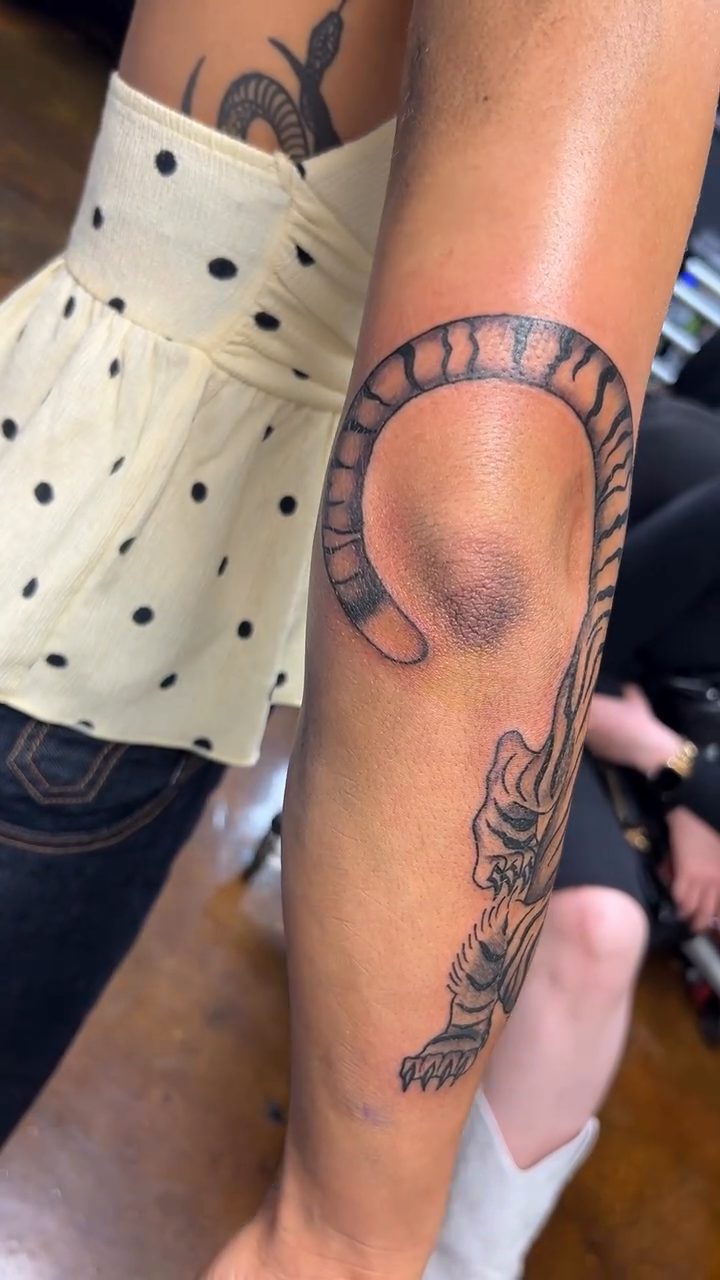 Tattoo by @danemitchelltattoo — japanese_irezumi, black_and_grey