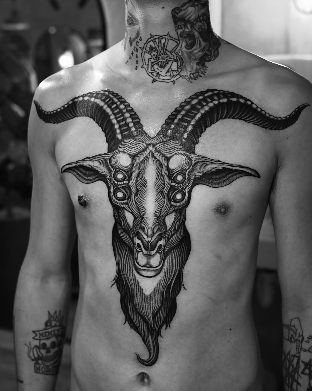 Tattoo by @monkeybob_ttt — black_and_grey, dark_realism