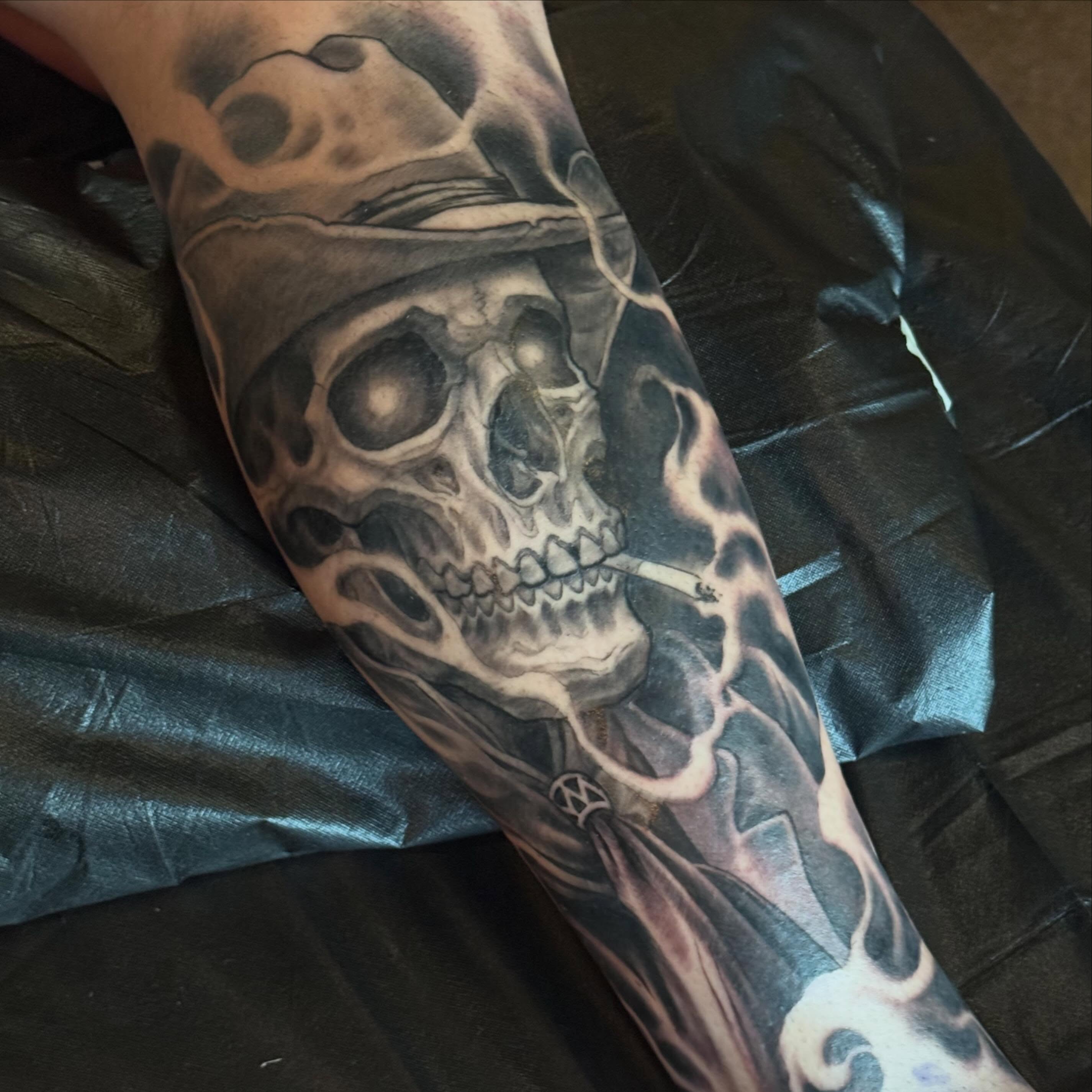 Tattoo by @dominicholmes_art — realism, dark_realism