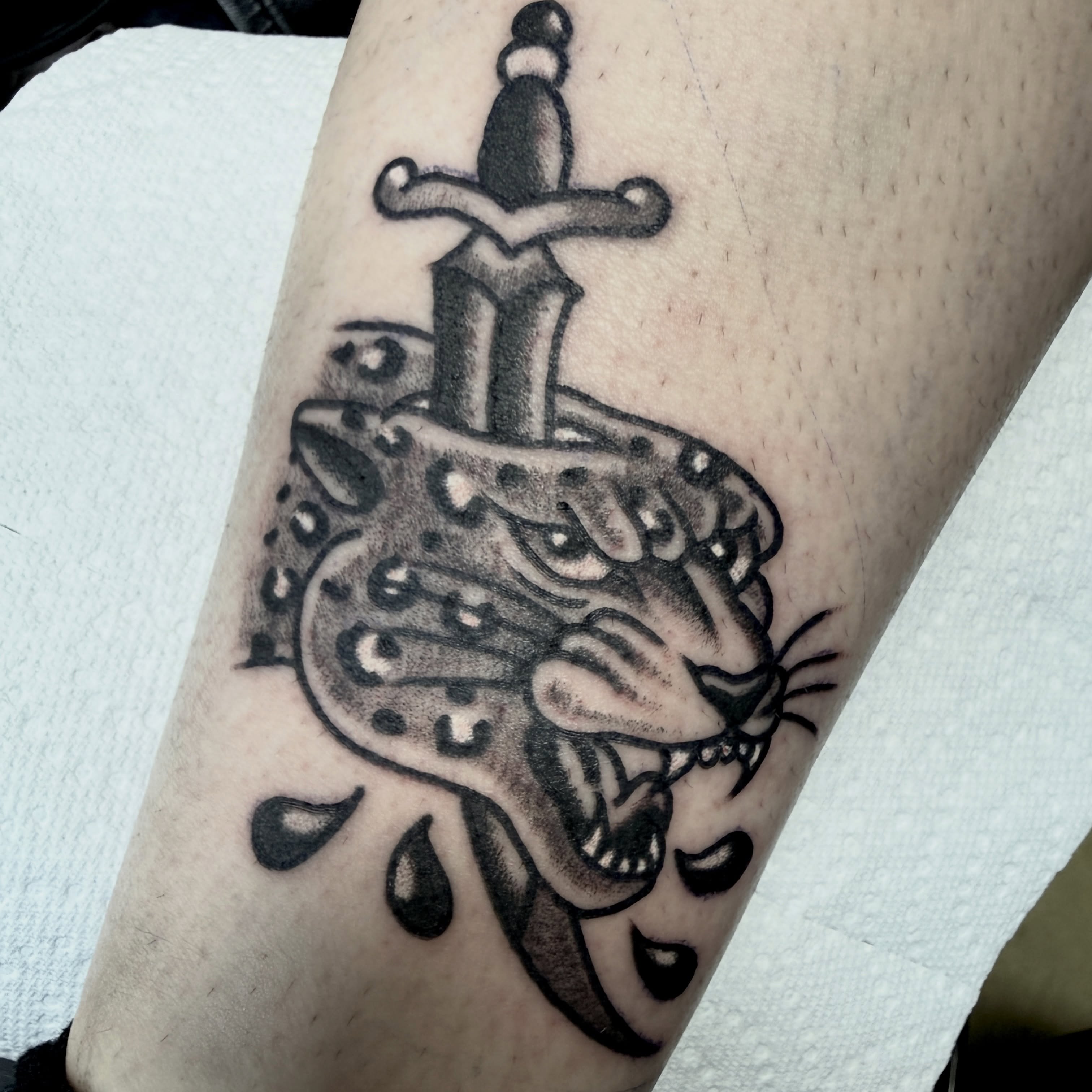 Tattoo by @tattooerjan8 — black_and_grey