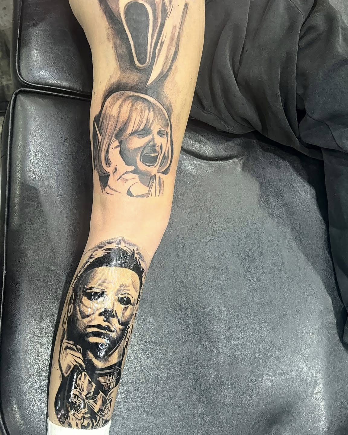 Tattoo by @mom_tats — black_and_grey, realism