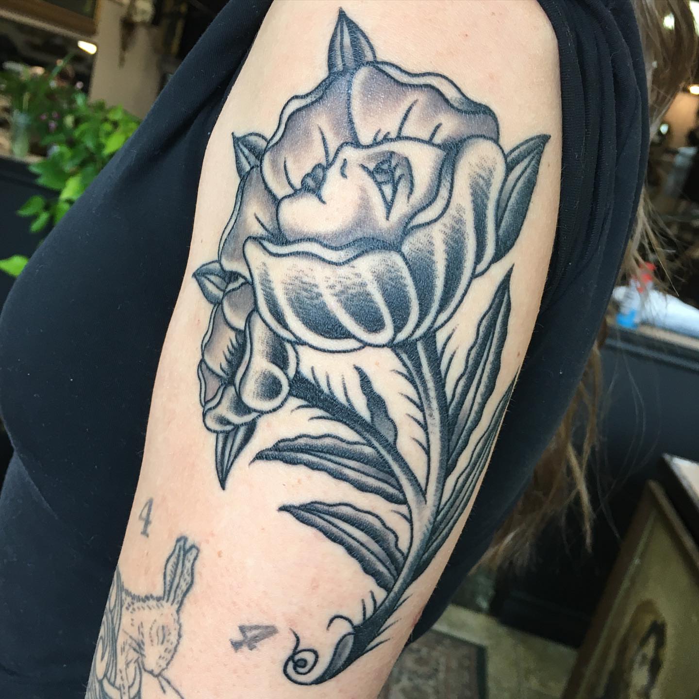 Tattoo by @marcpellantattoo — american_traditional, black_and_grey