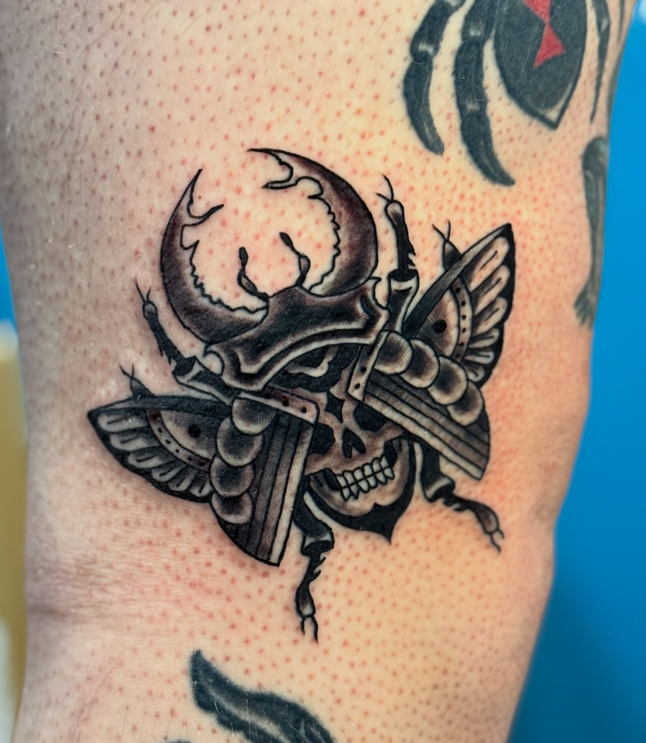 Tattoo by @inkbynev — black_and_grey