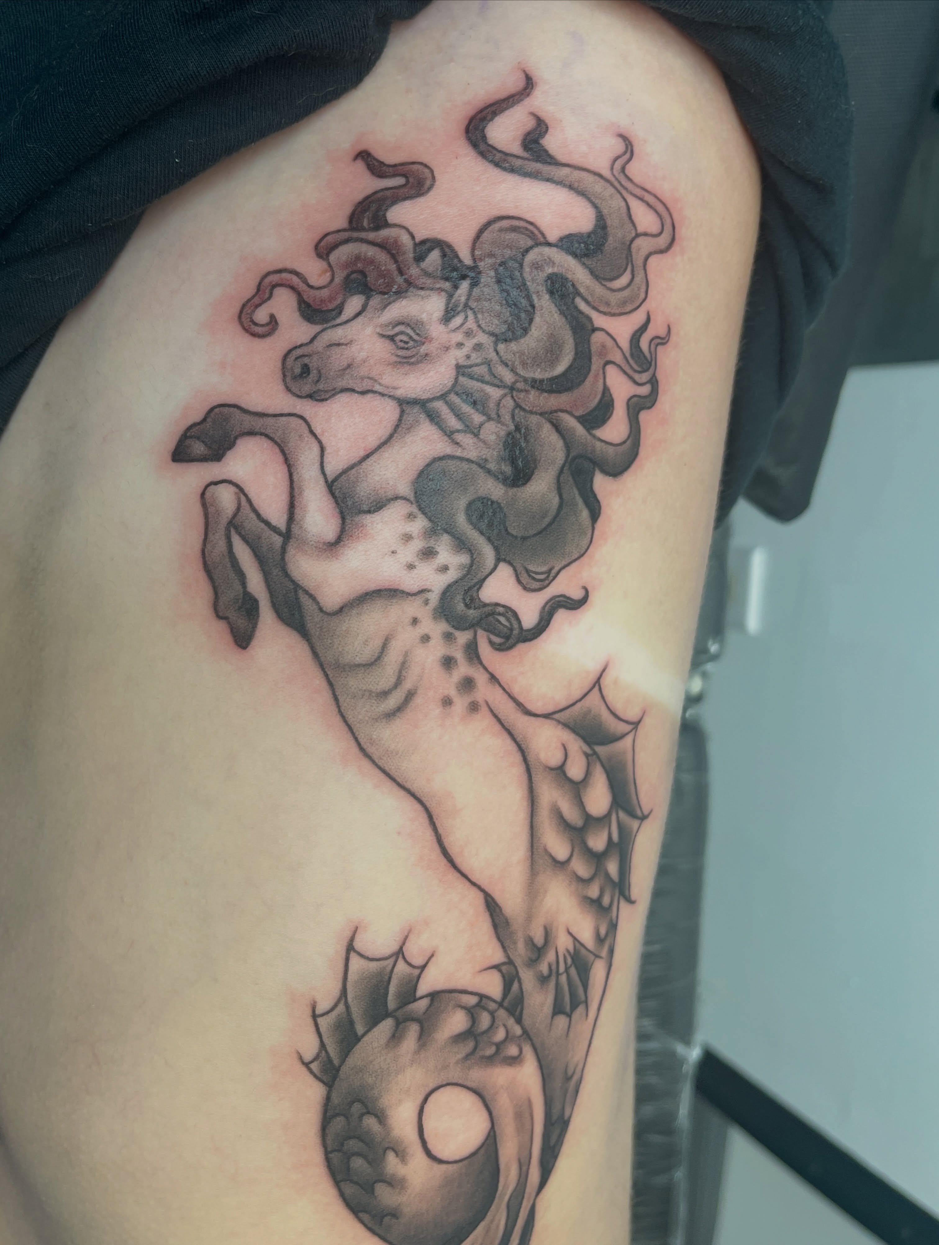 Tattoo by @birdy_tattoos — black_and_grey