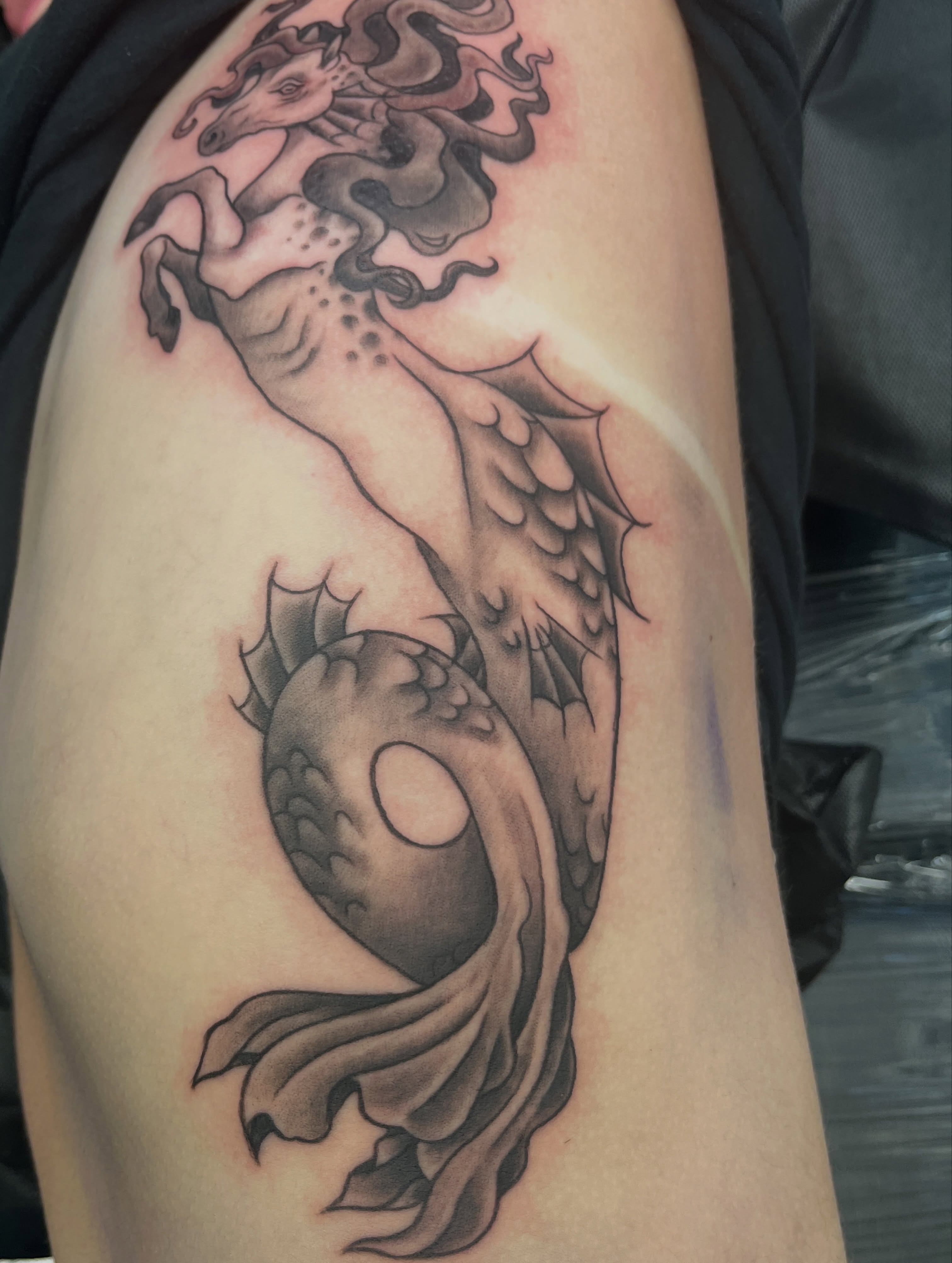 Tattoo by @birdy_tattoos — black_and_grey