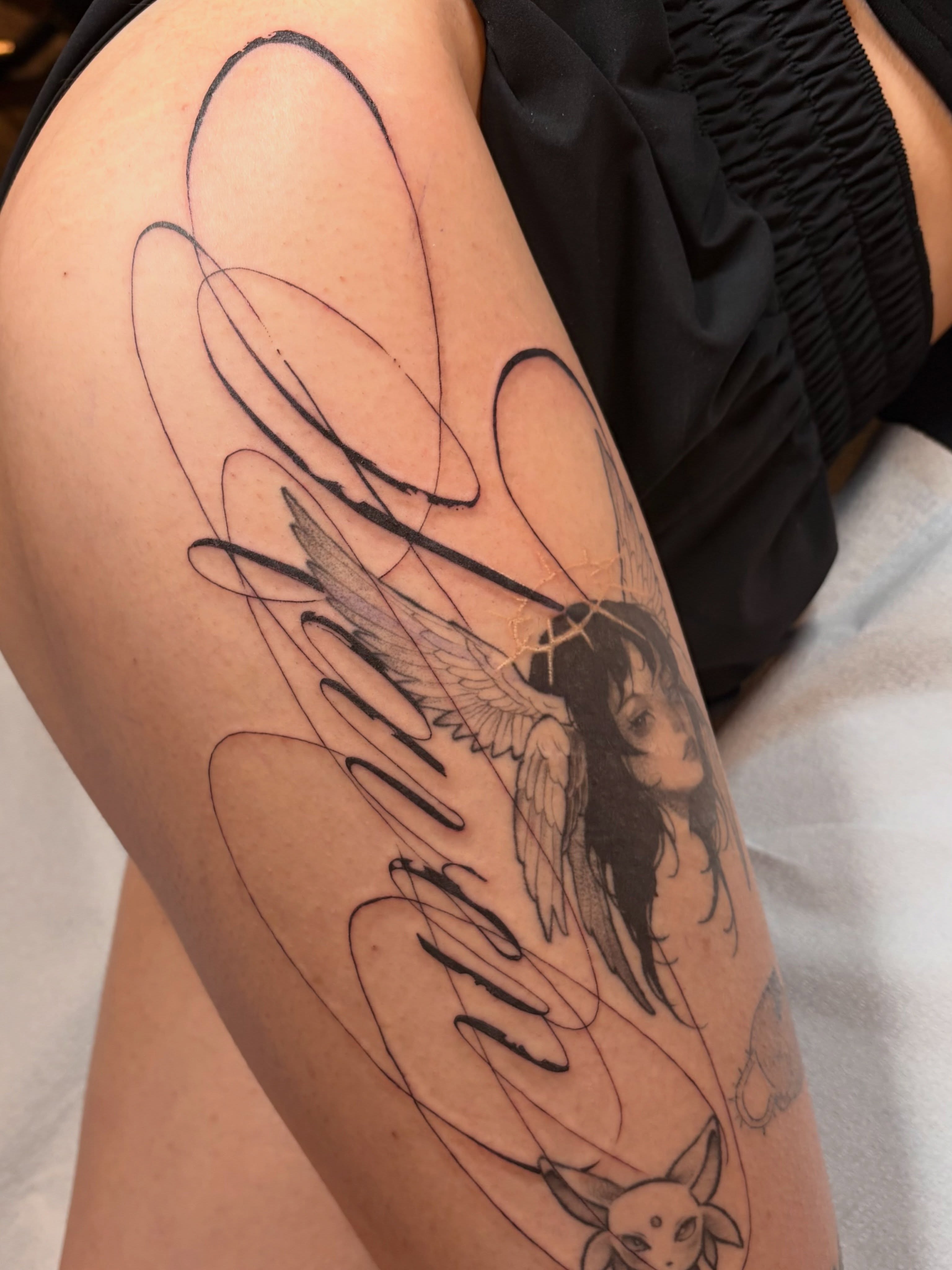 Tattoo by @neildoestattoos — black_and_grey, realism