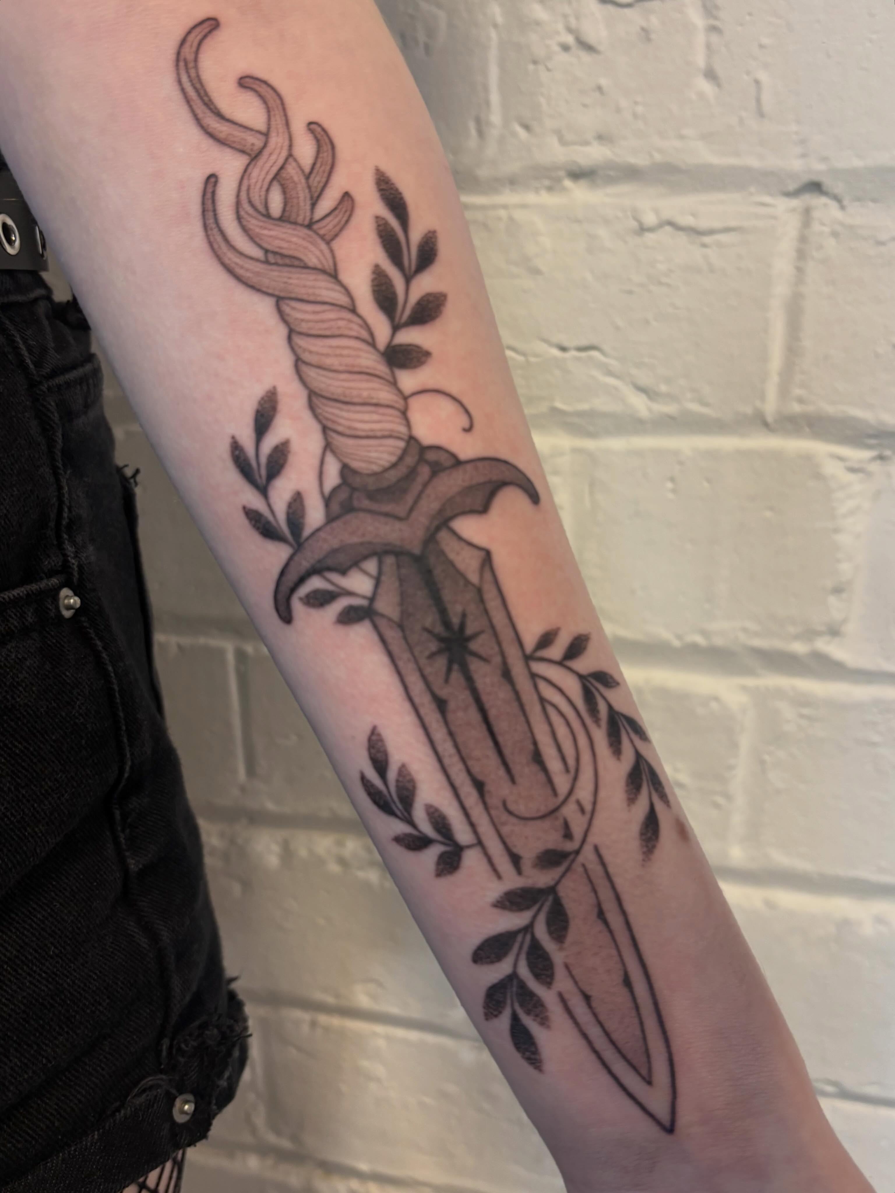 Tattoo by @osichristattoos — black_and_grey