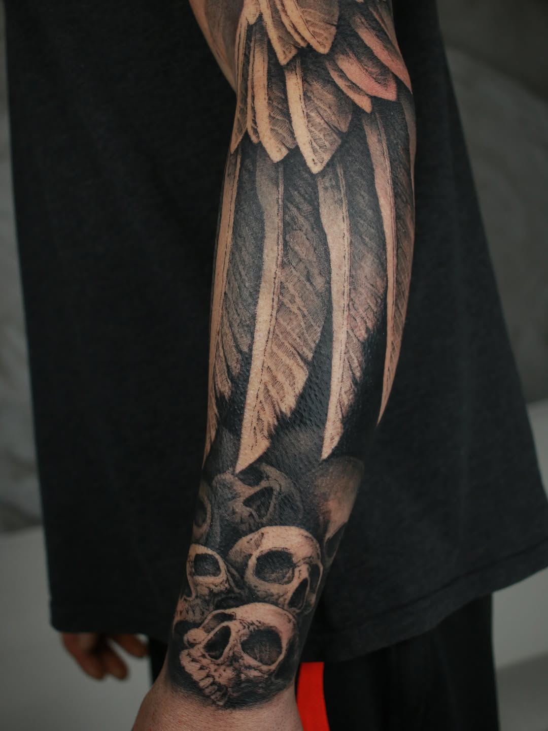 Tattoo by @hollowpriest — realism, black_and_grey