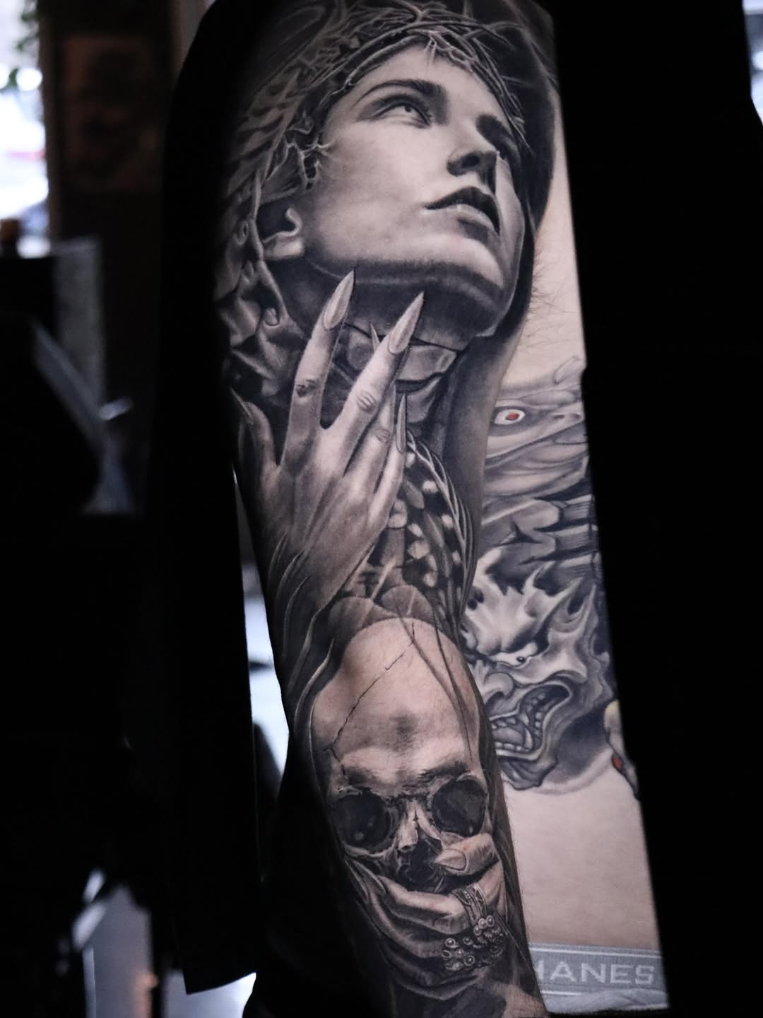 Tattoo by @crisp_ink — realism, dark_realism