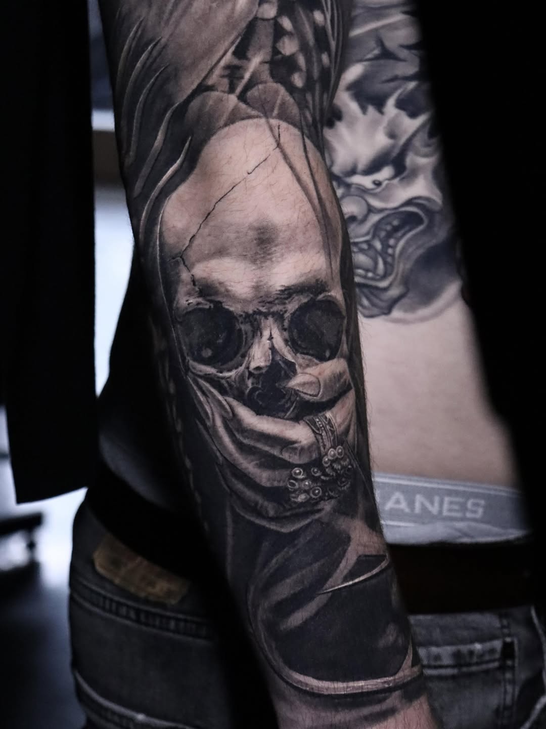 Tattoo by @crisp_ink — realism, dark_realism