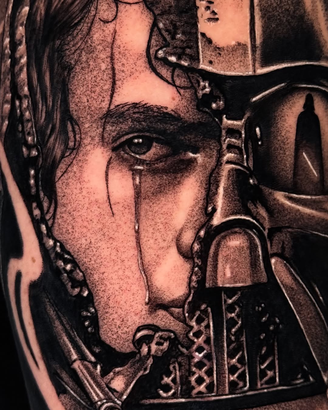 Tattoo by @tyfightertattoos — realism, black_and_grey