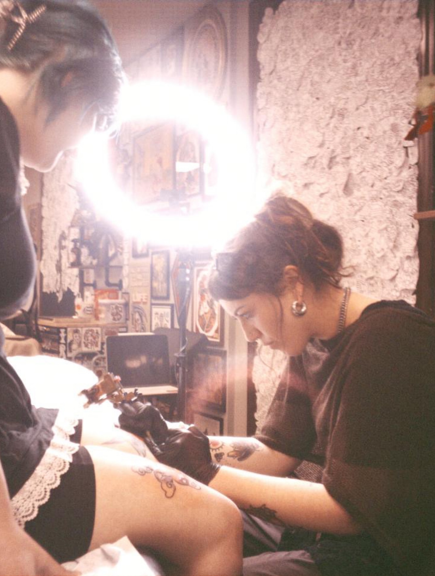 Leg tattoo American traditional tattoo on the leg by Sierra Mack