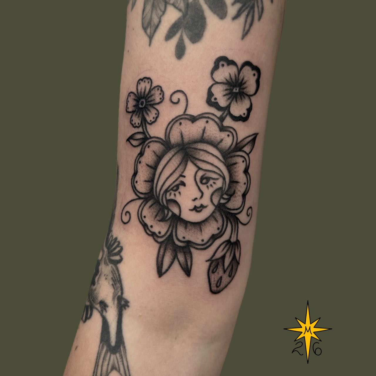Tattoo by @maddstatts โ dotwork, black_and_grey