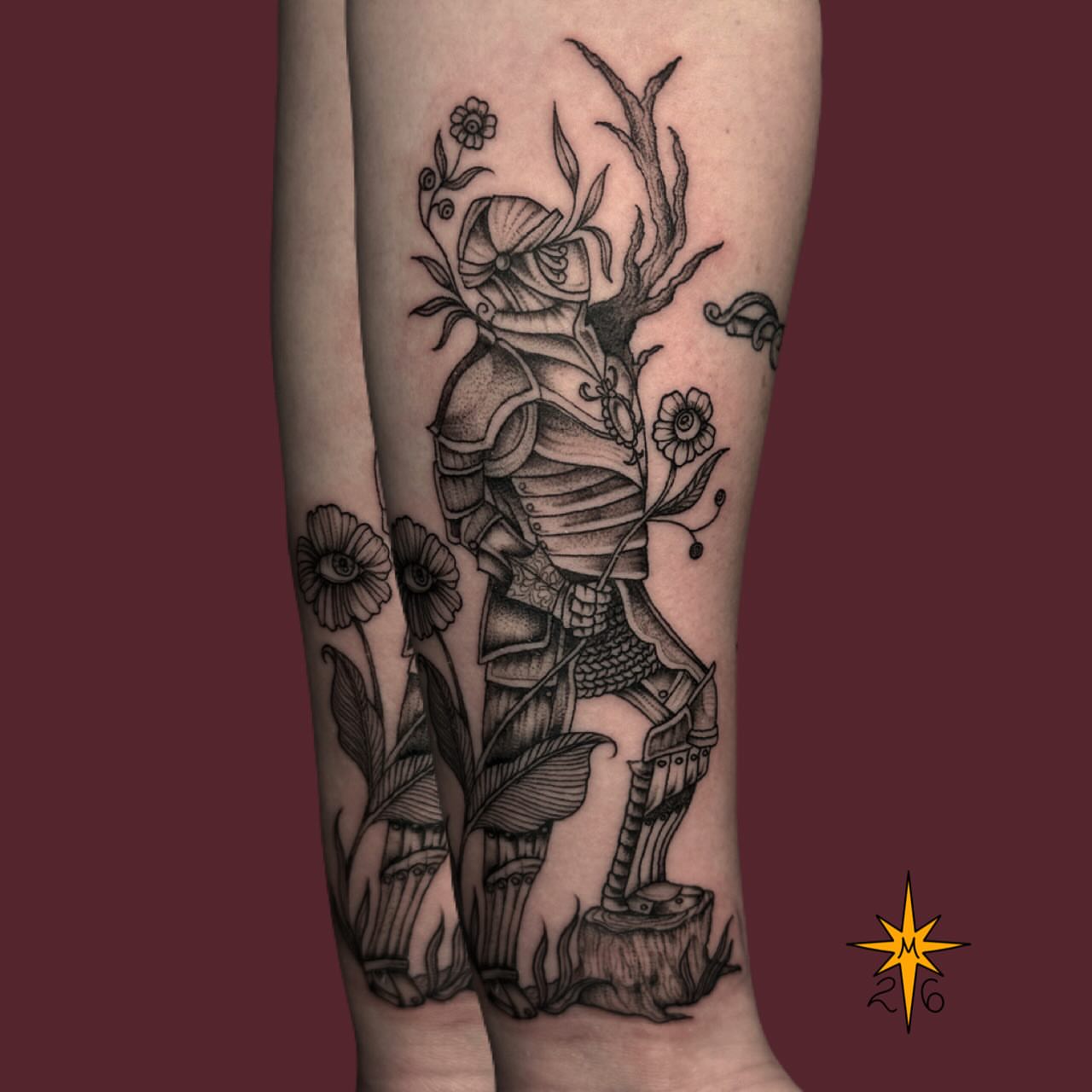 Tattoo by @maddstatts โ black_and_grey, realism
