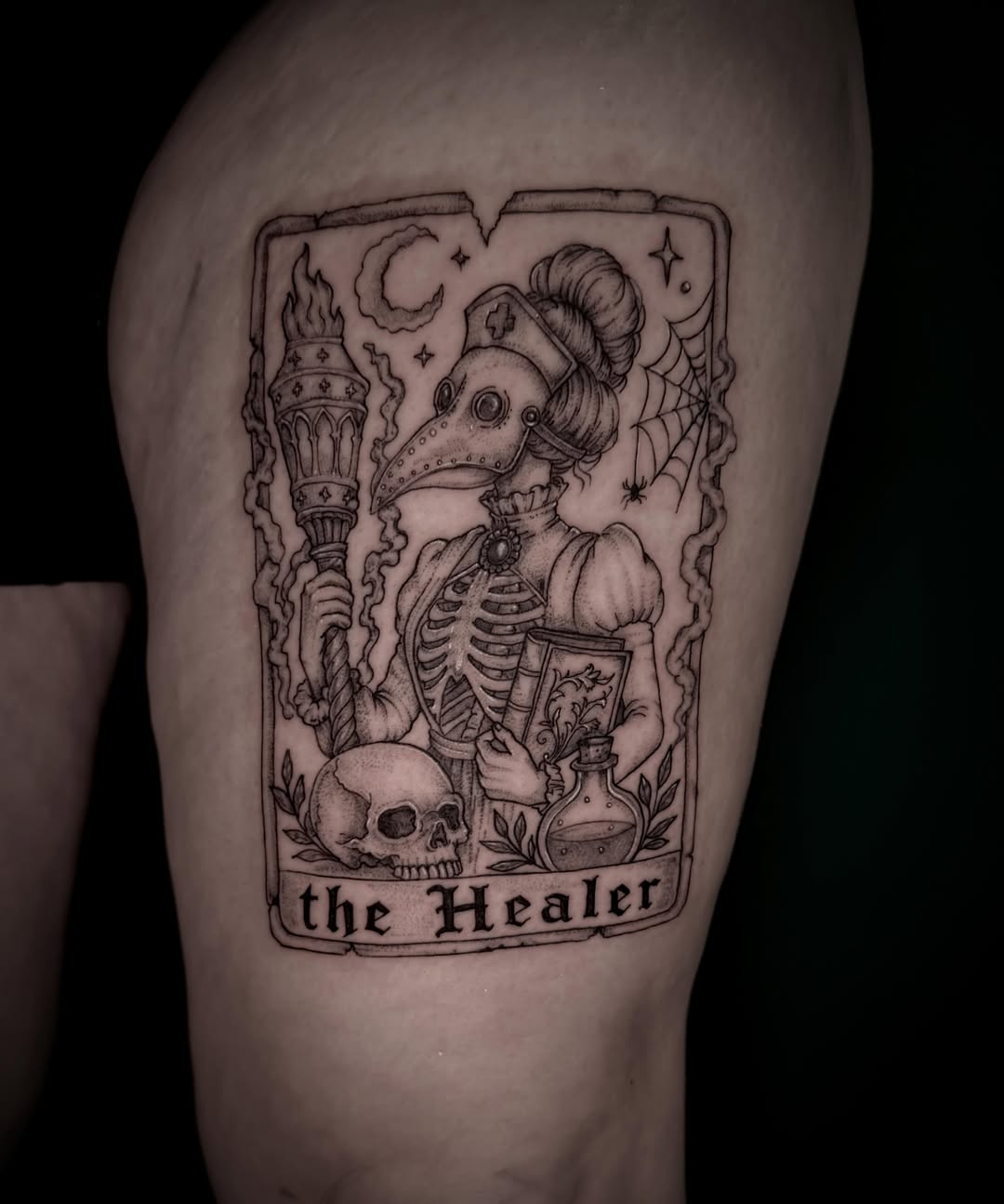 Tattoo by @dtf.tattoos — black_and_grey