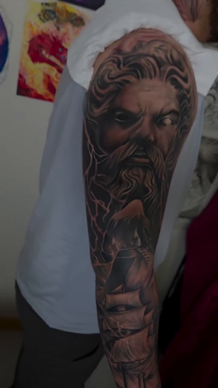 Tattoo by @sarck_hardlifestyle β realism, black_and_grey