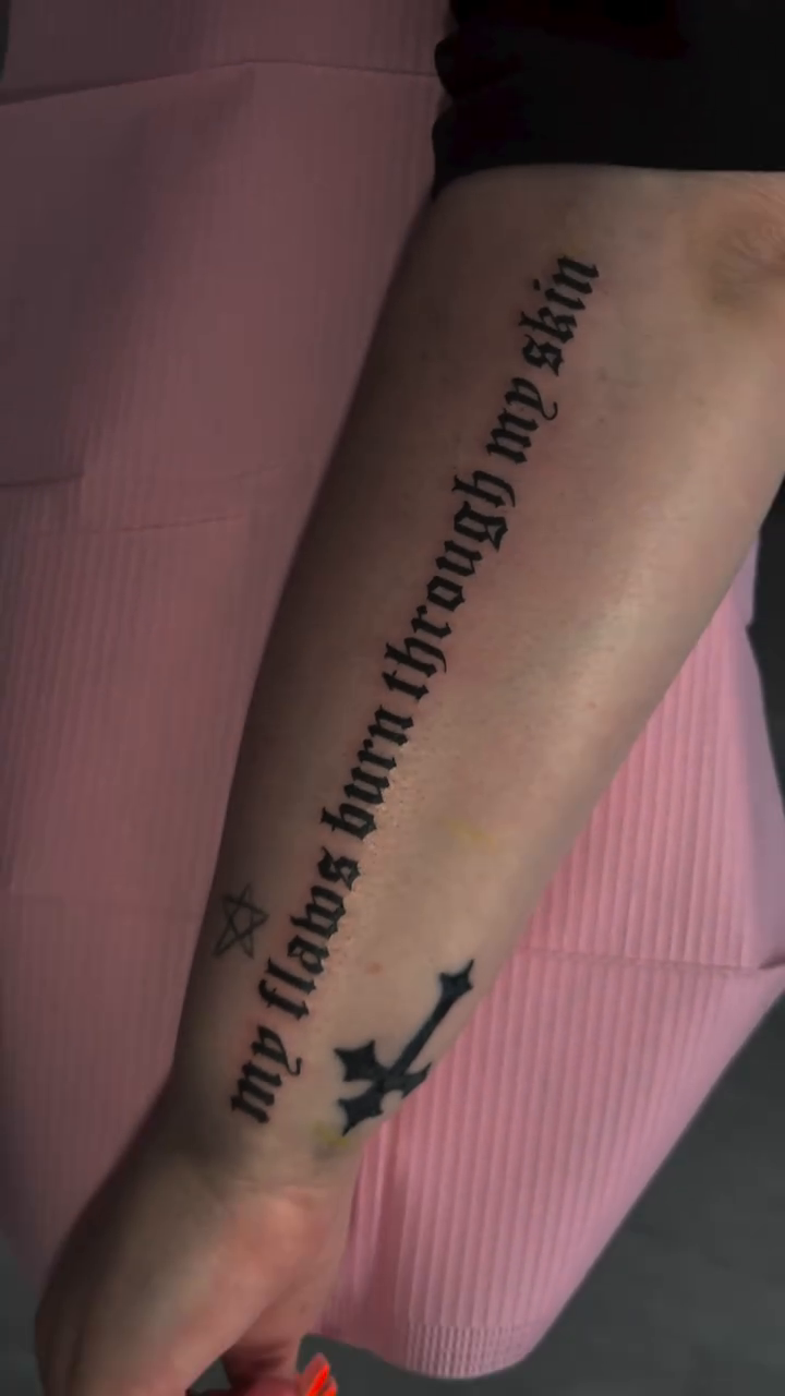 Tattoo by @babylon.tattoos — lettering_script