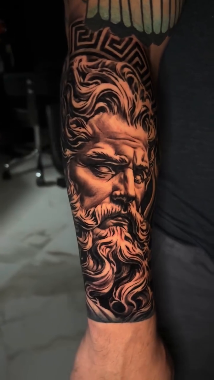 Tattoo by @tj_tattoos14 — realism, black_and_grey