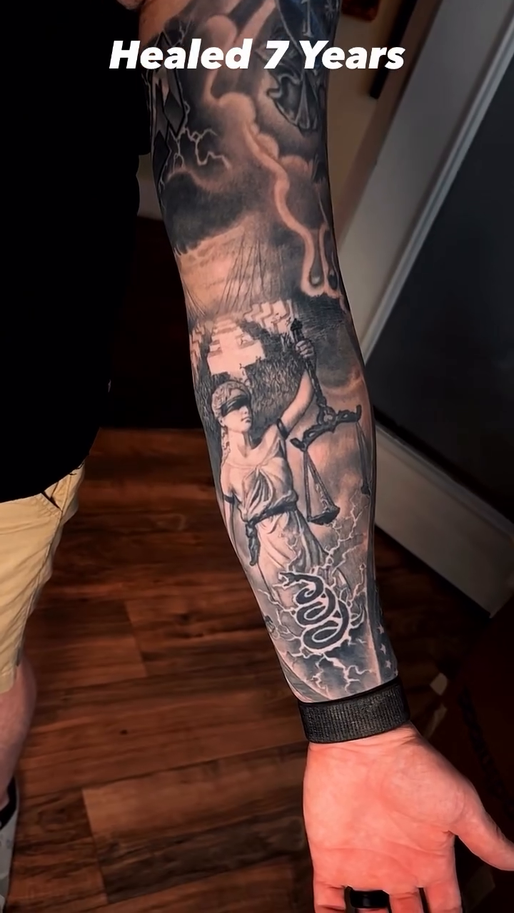 Tattoo by @abeldeida — realism, black_and_grey